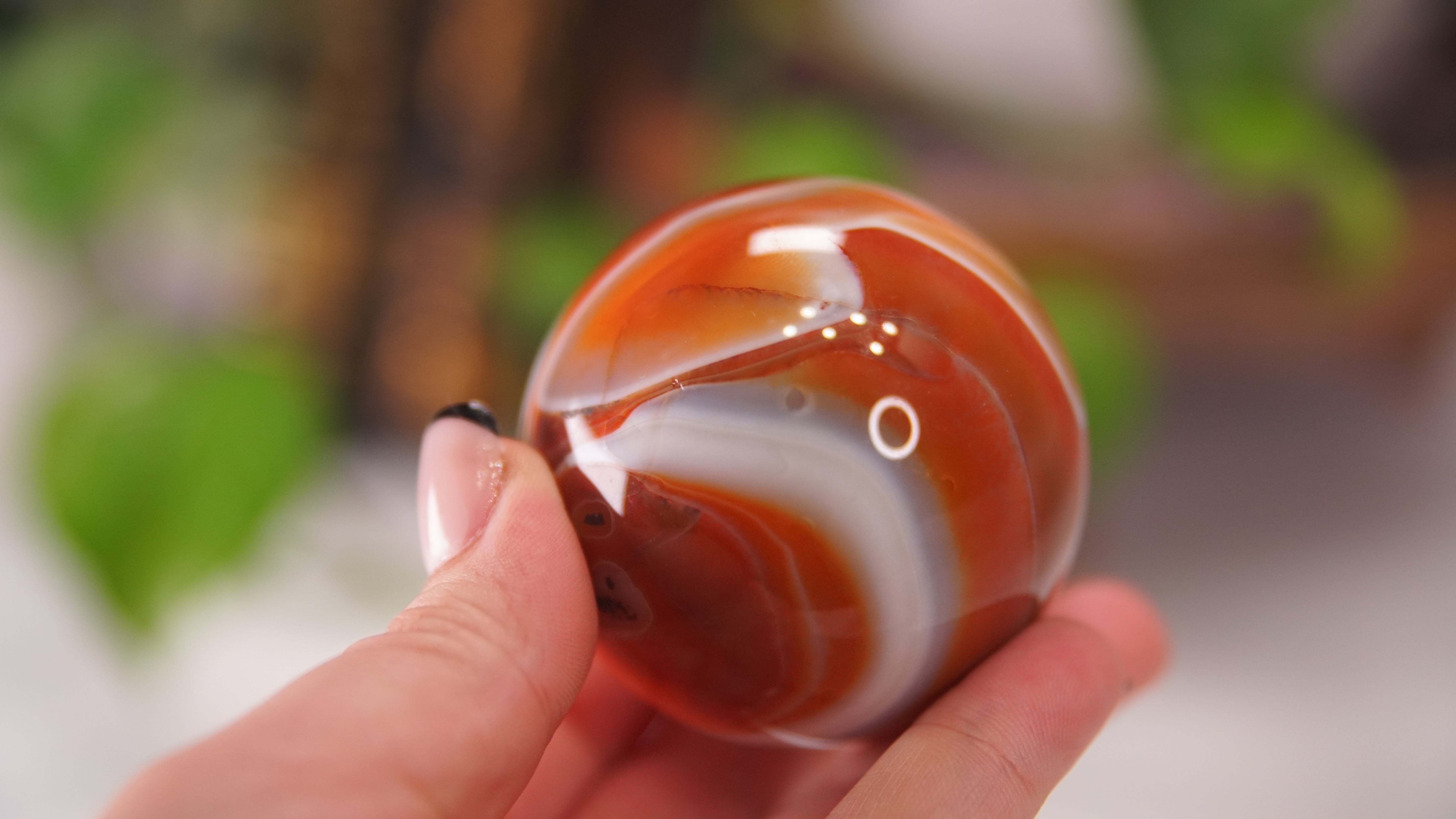 Stunning Carnelian Spheres | High Quality | US Seller (F)