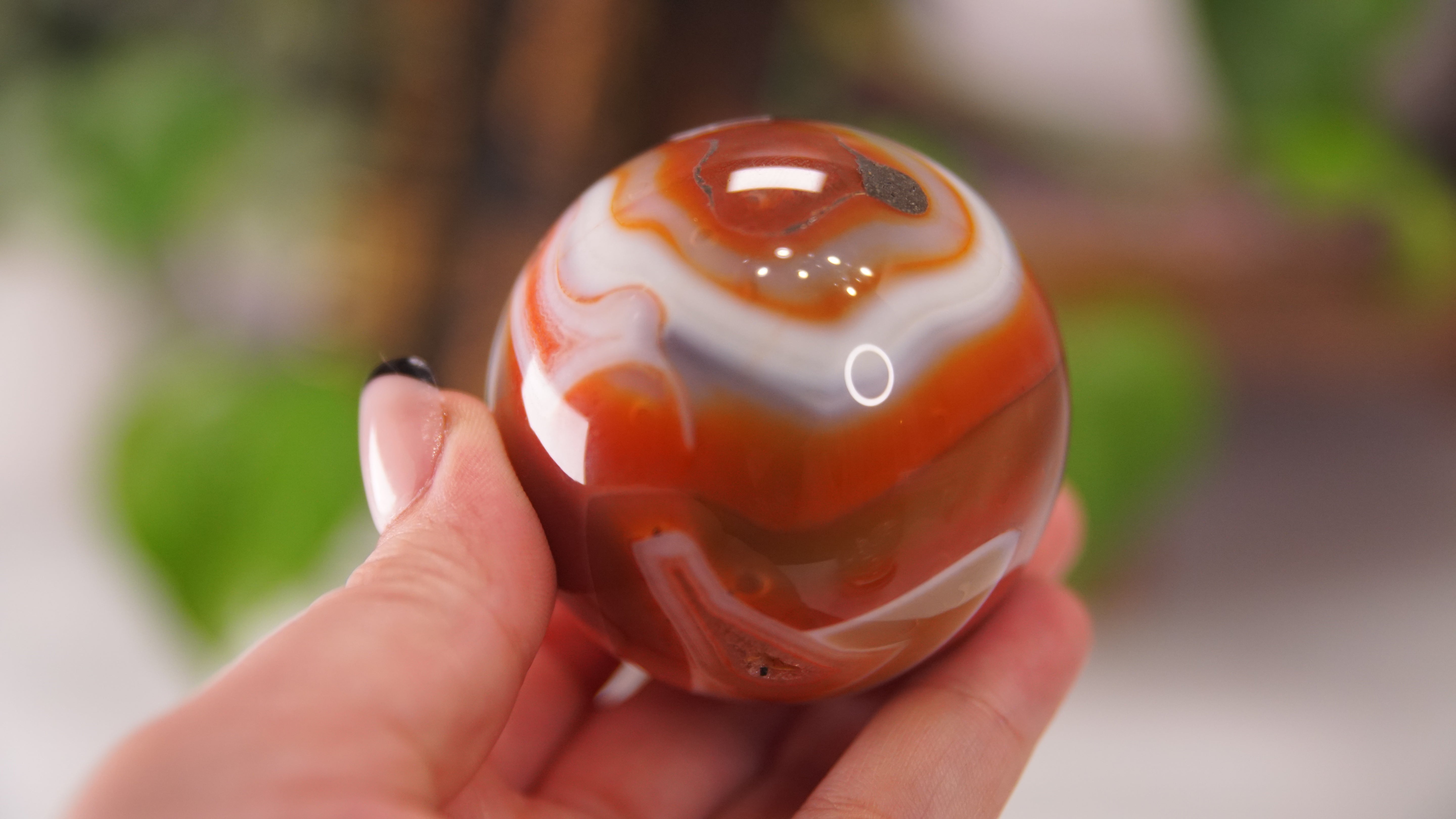 Stunning Carnelian Spheres | High Quality | US Seller (F)
