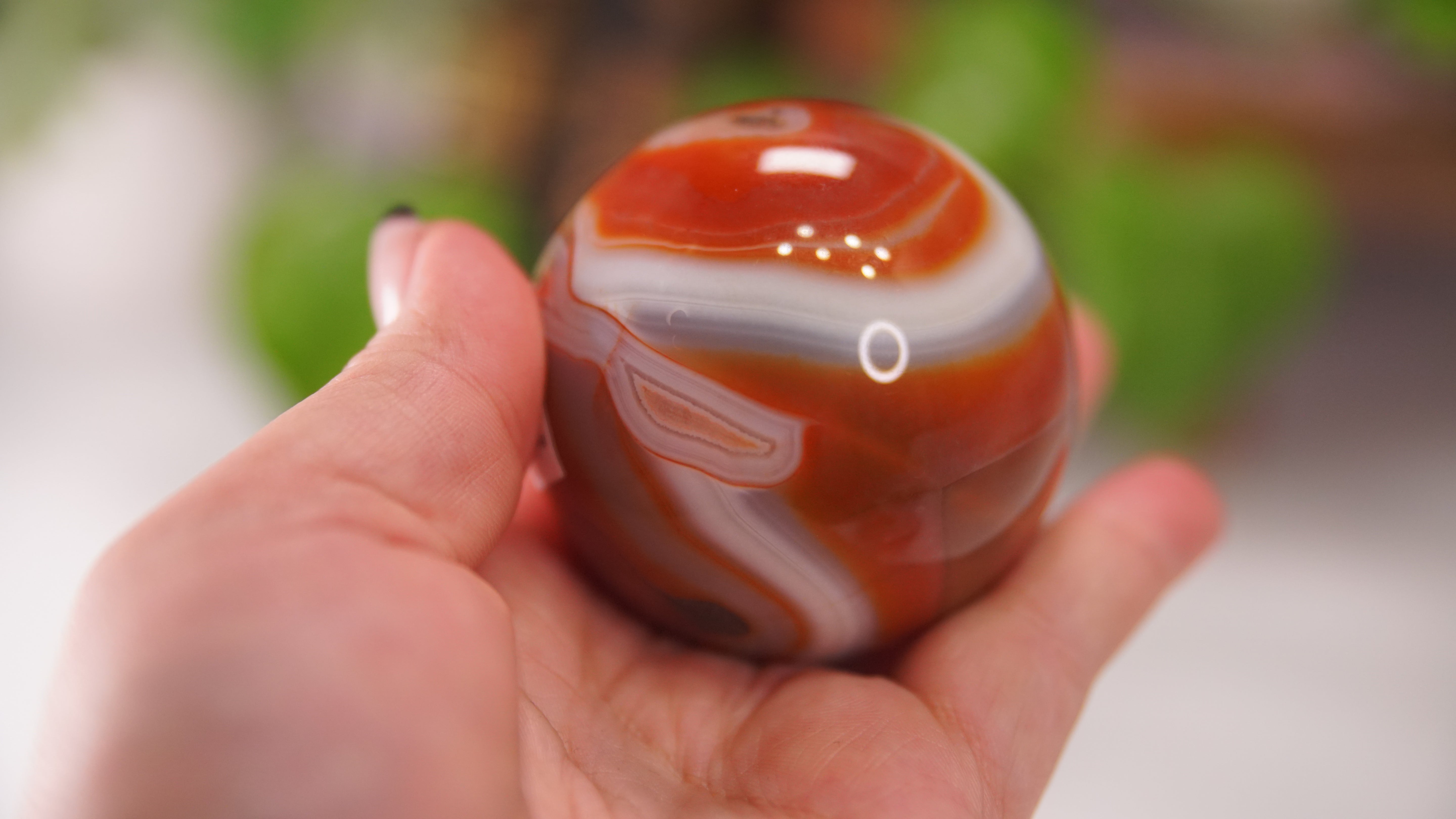 Stunning Carnelian Spheres | High Quality | US Seller (F)