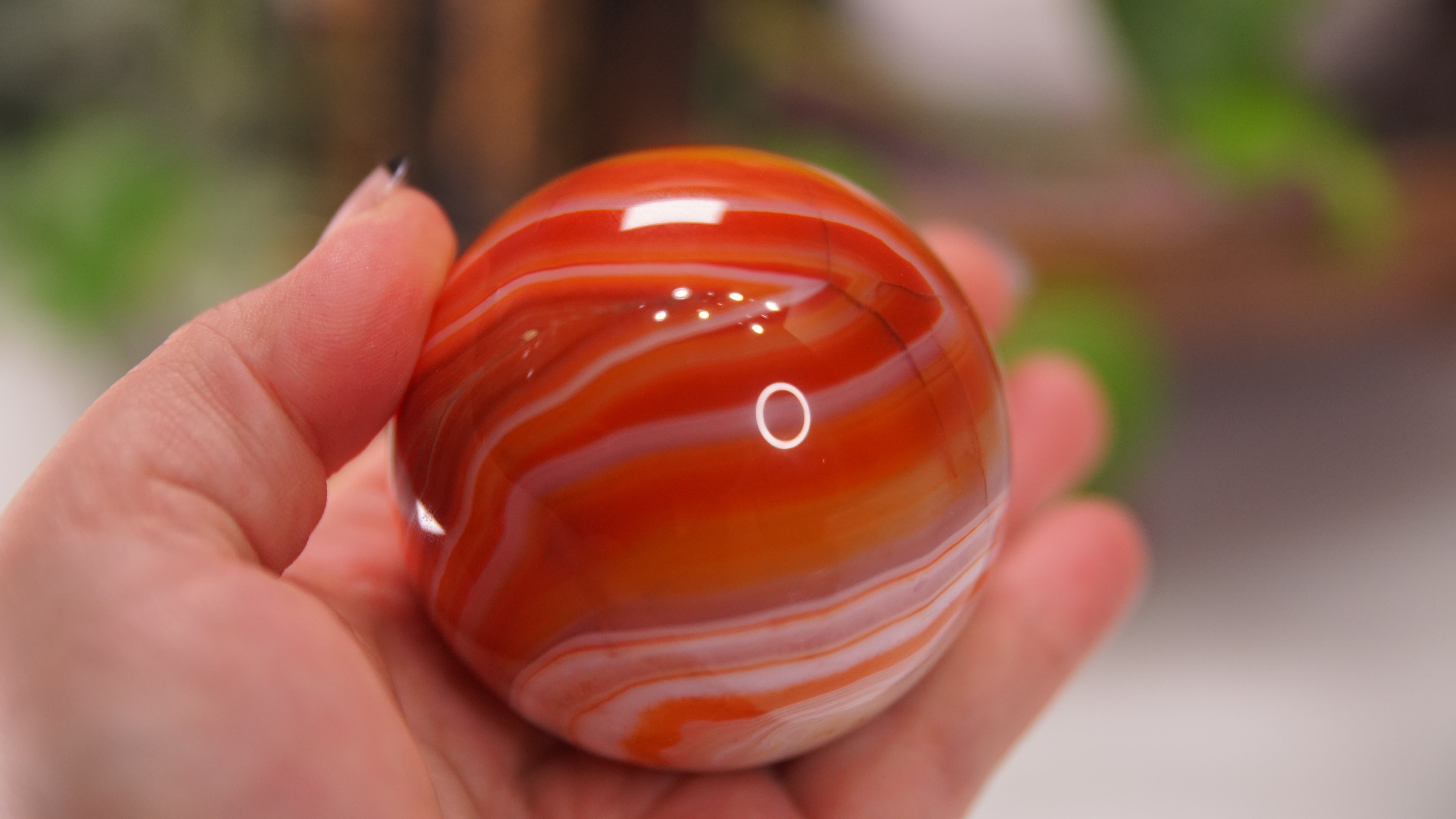 Stunning Carnelian Spheres | High Quality | US Seller (H)