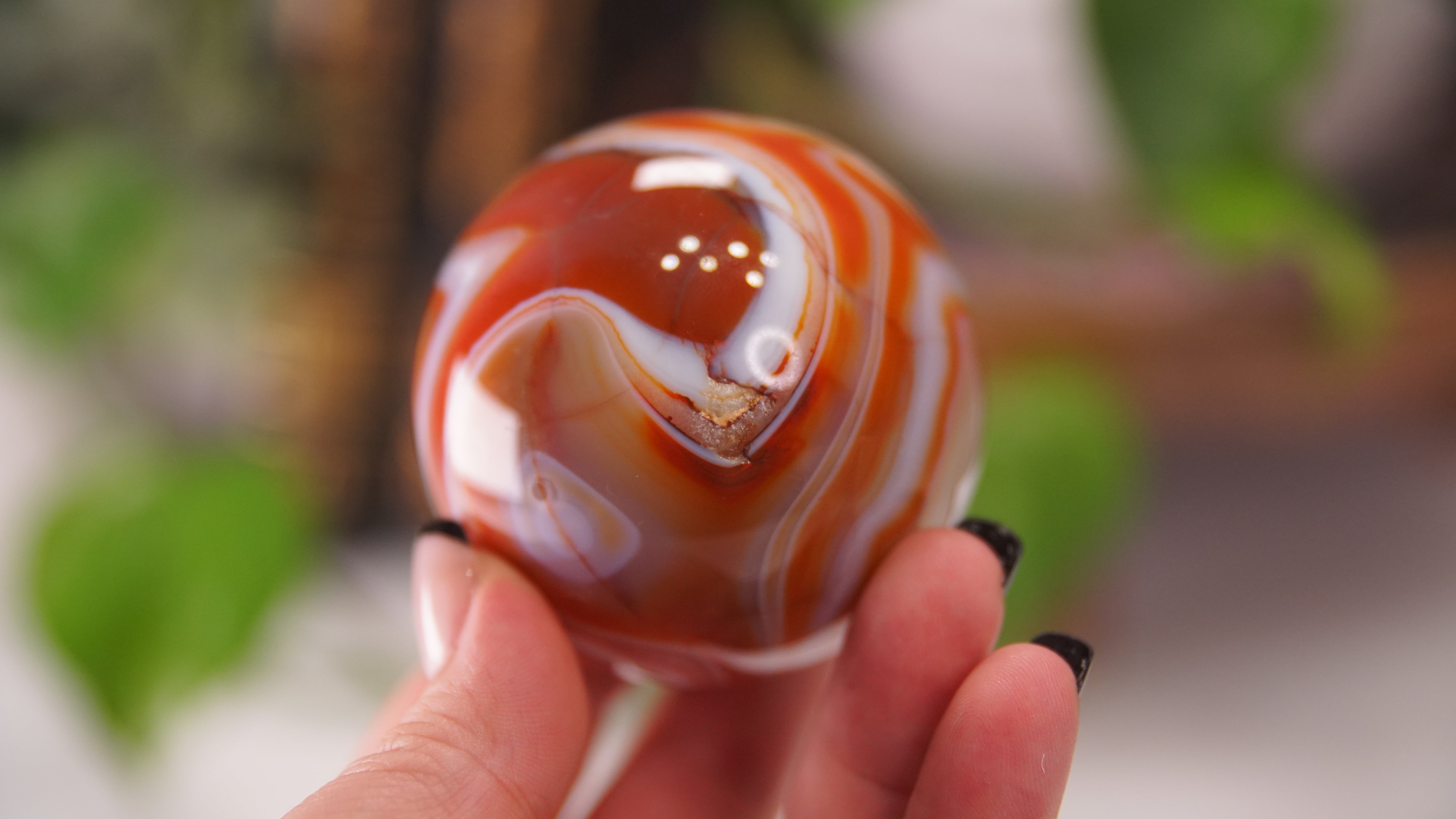 Stunning Carnelian Spheres | High Quality | US Seller (O)
