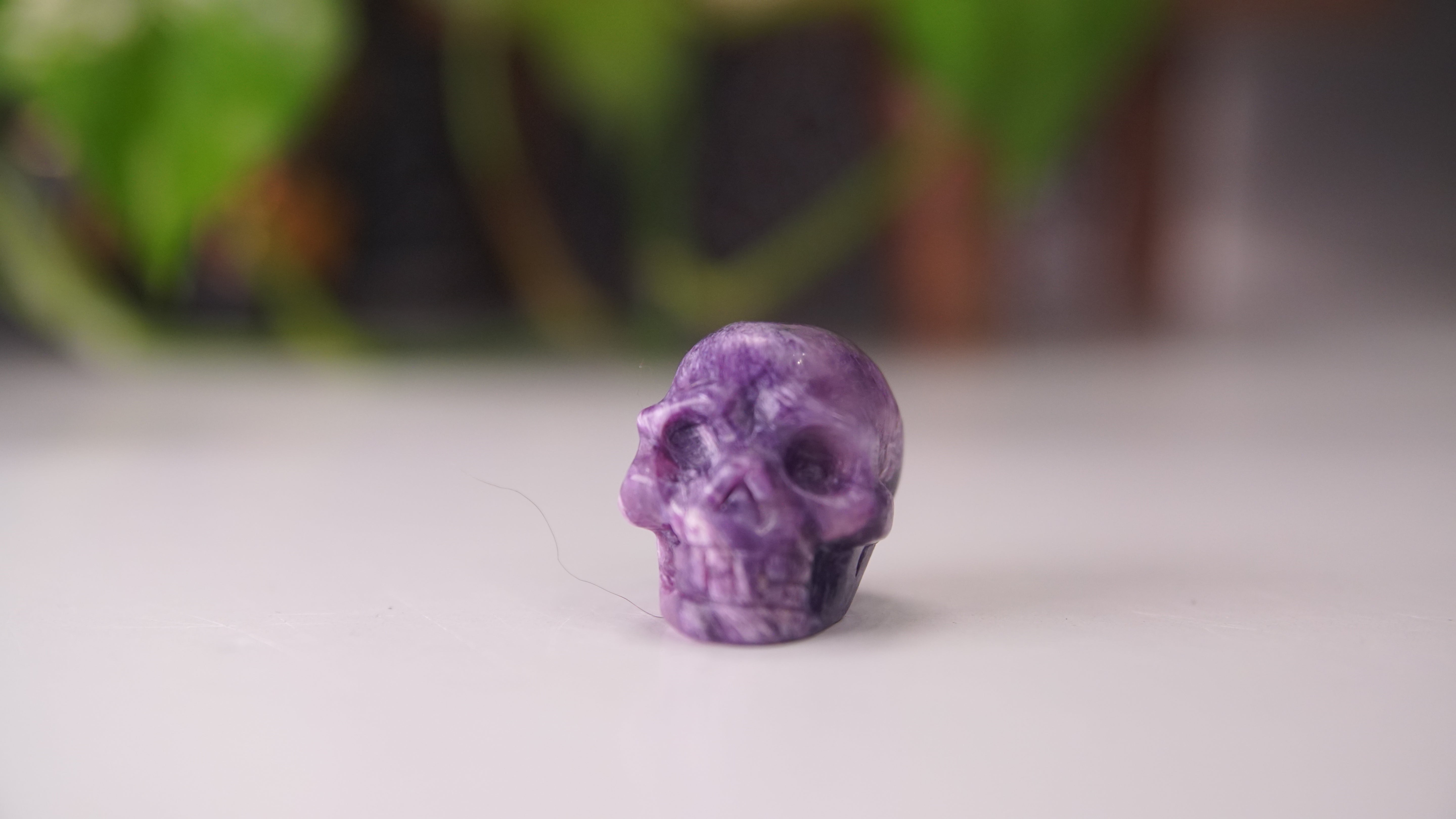 High Quality Charoite Crystal Carving (Z)