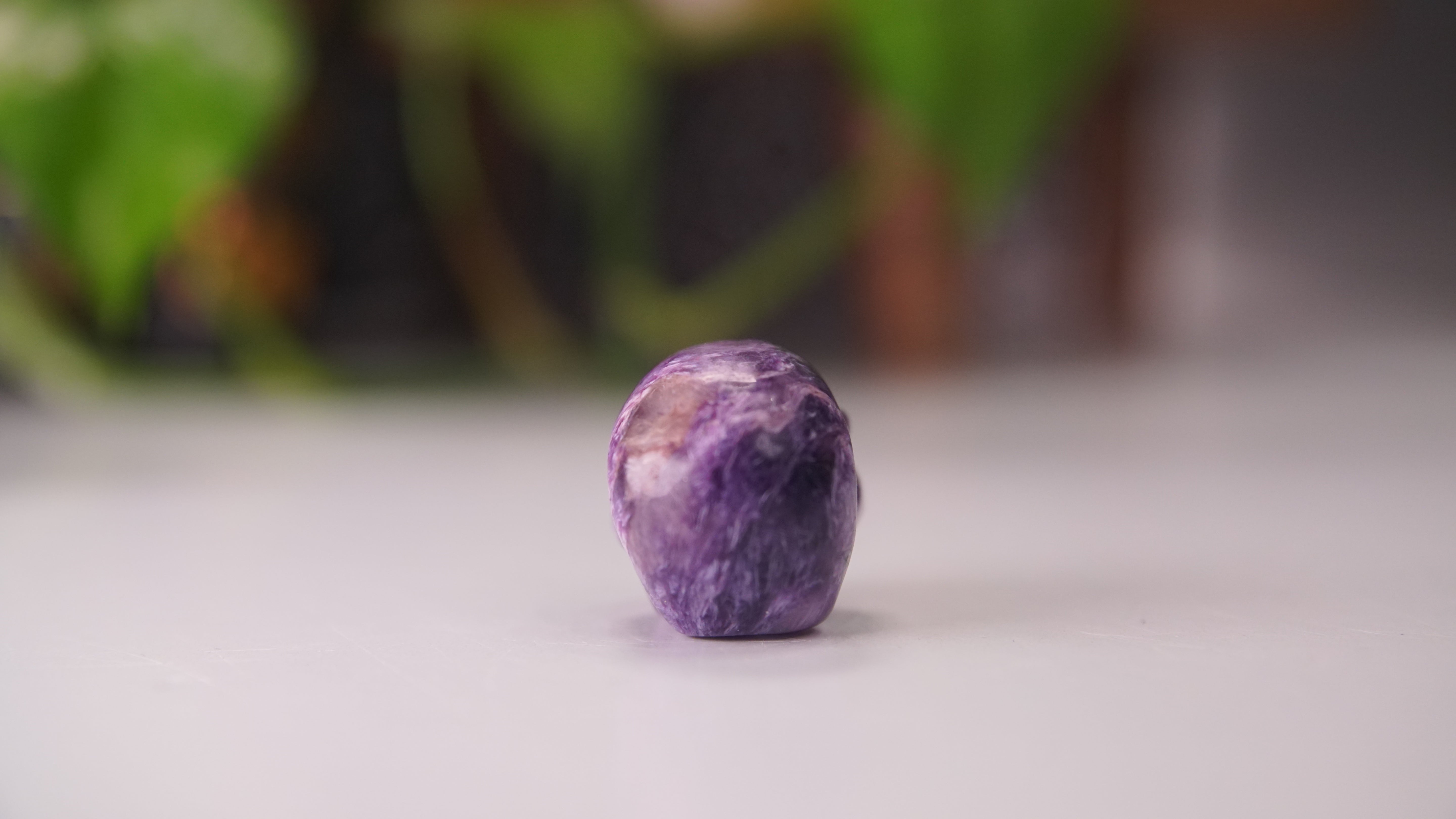 High Quality Charoite Crystal Carving (Z)