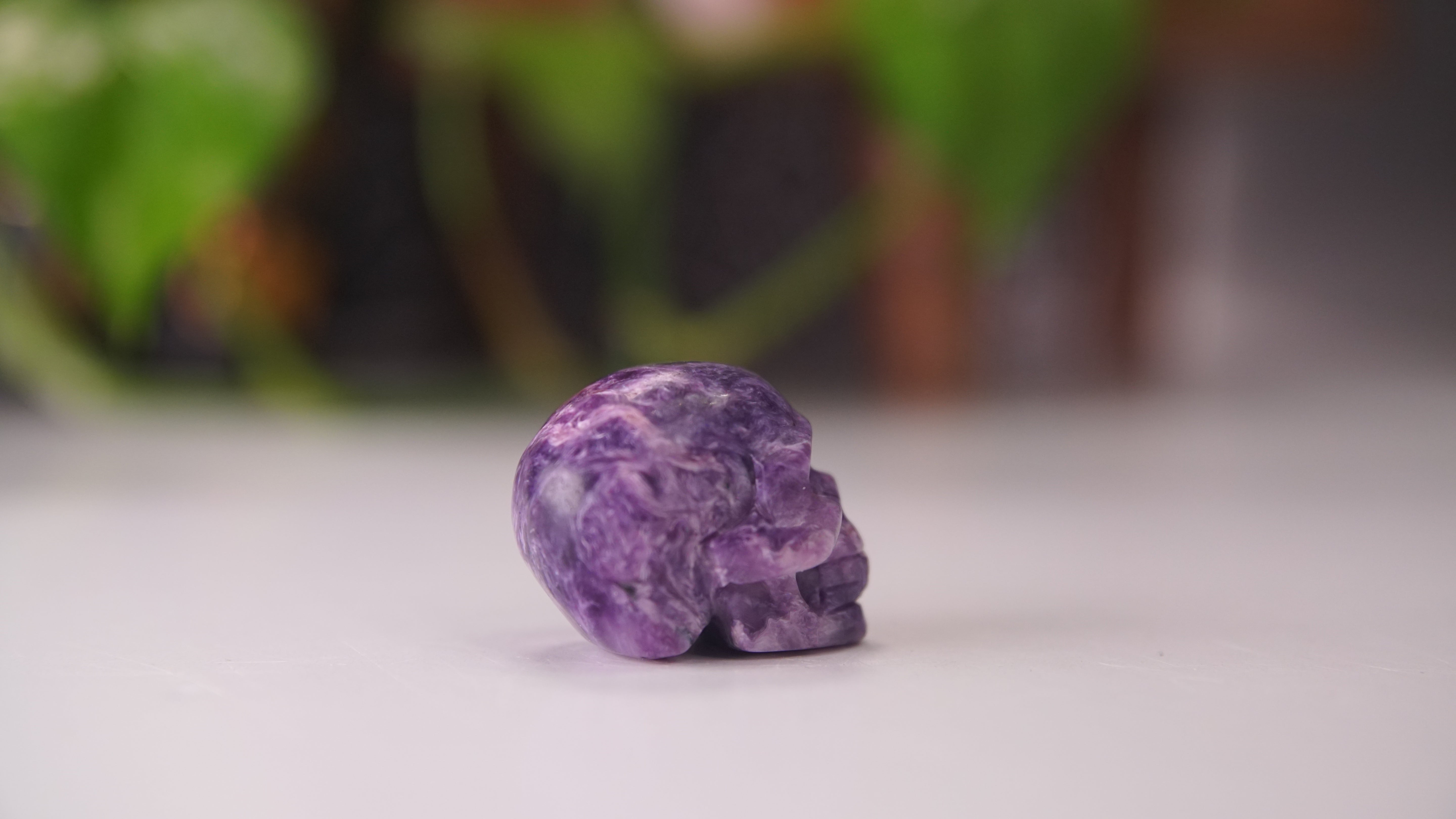 High Quality Charoite Crystal Carving (Z)