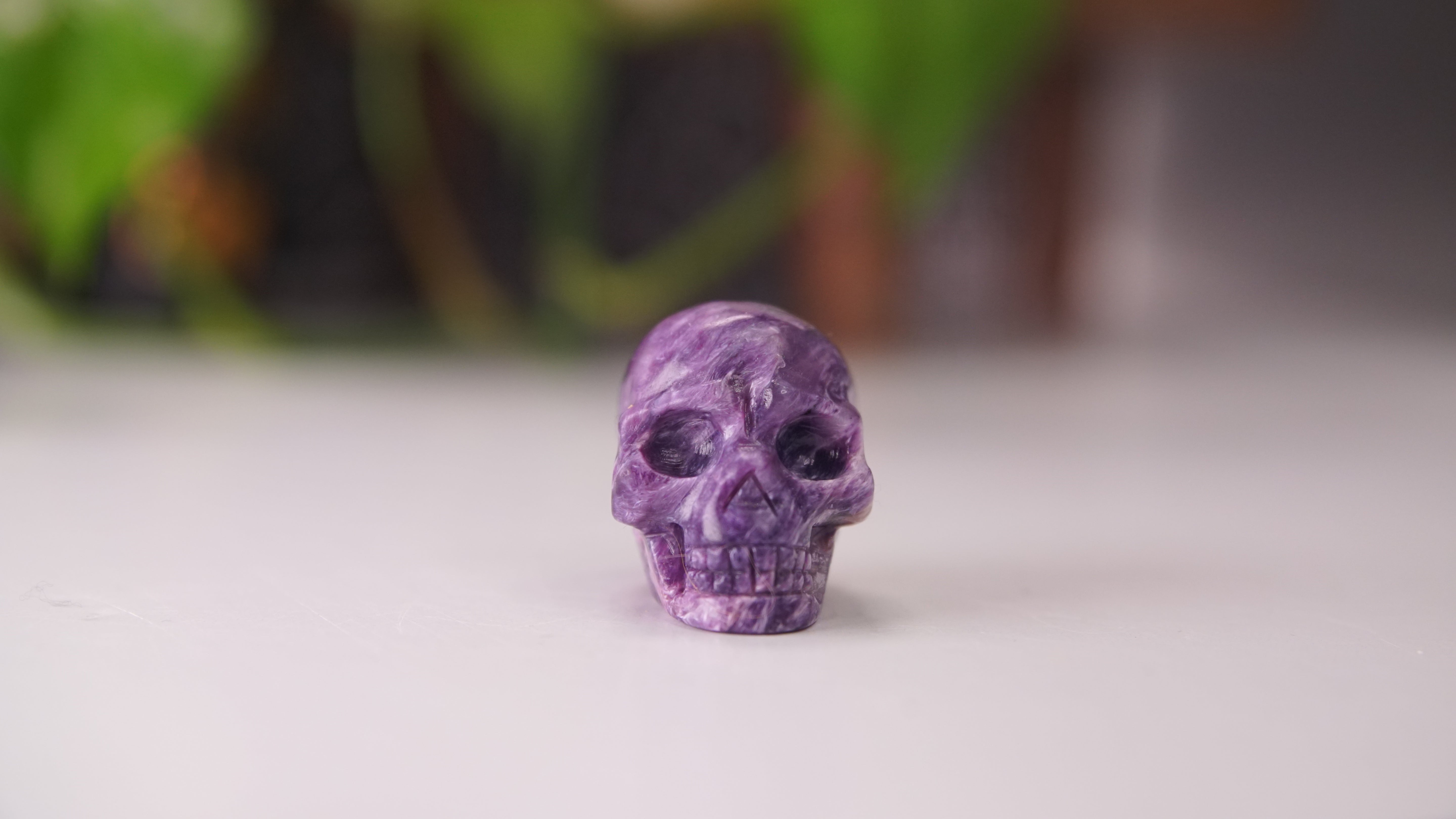 High Quality Charoite Crystal Carving (Y)