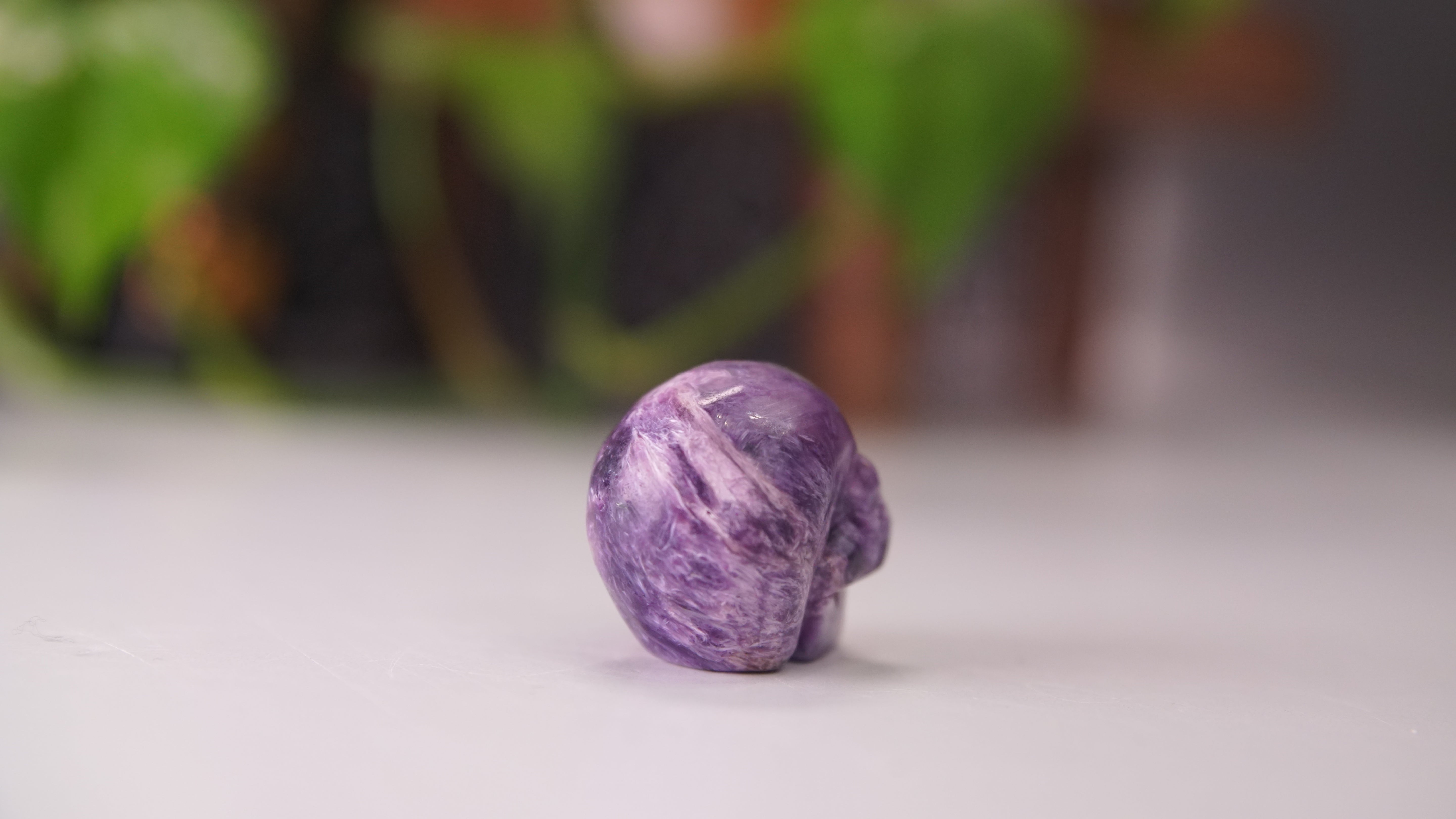 High Quality Charoite Crystal Carving (Y)