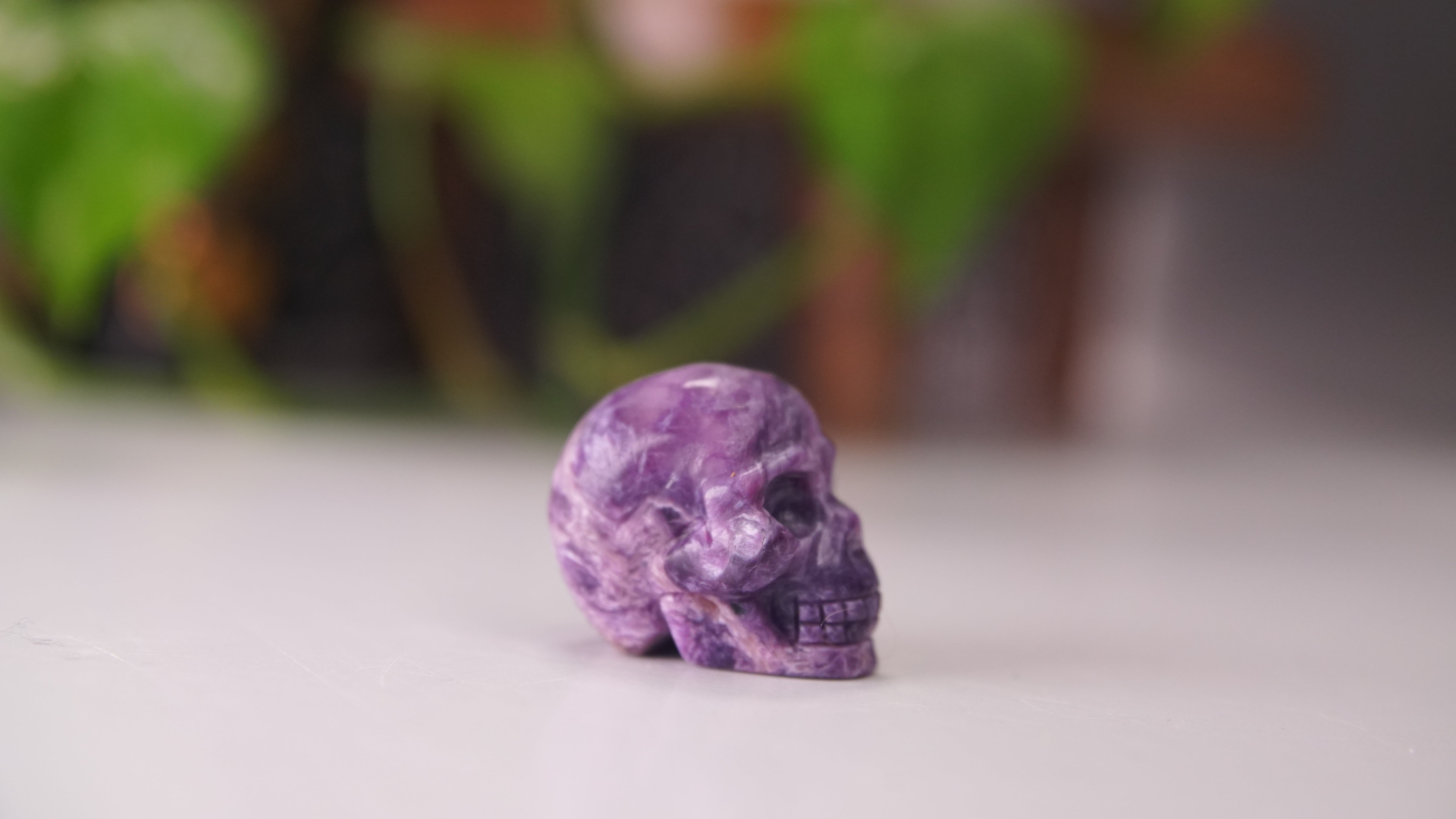 High Quality Charoite Crystal Carving (Y)
