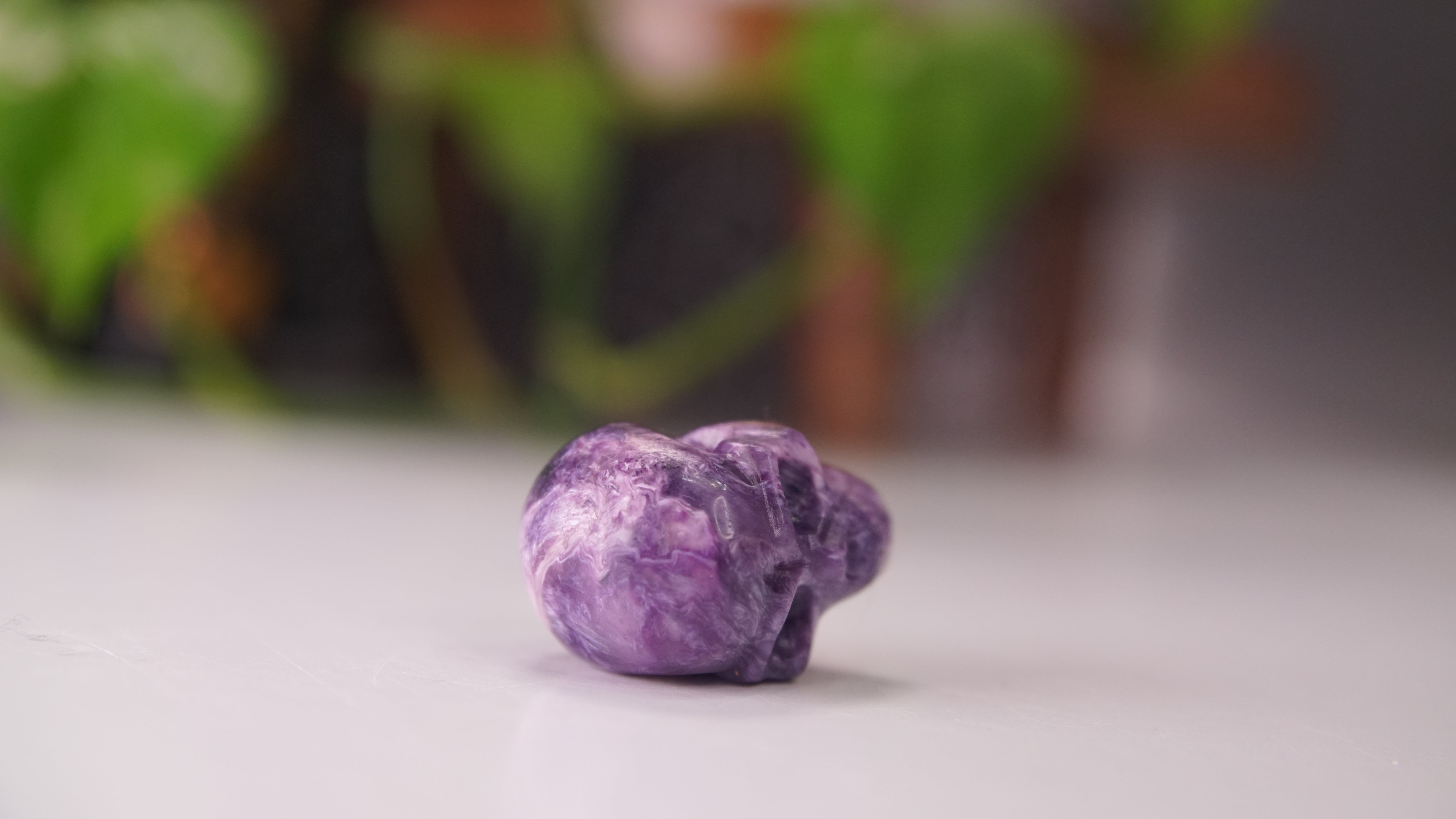 High Quality Charoite Crystal Carving (Y)