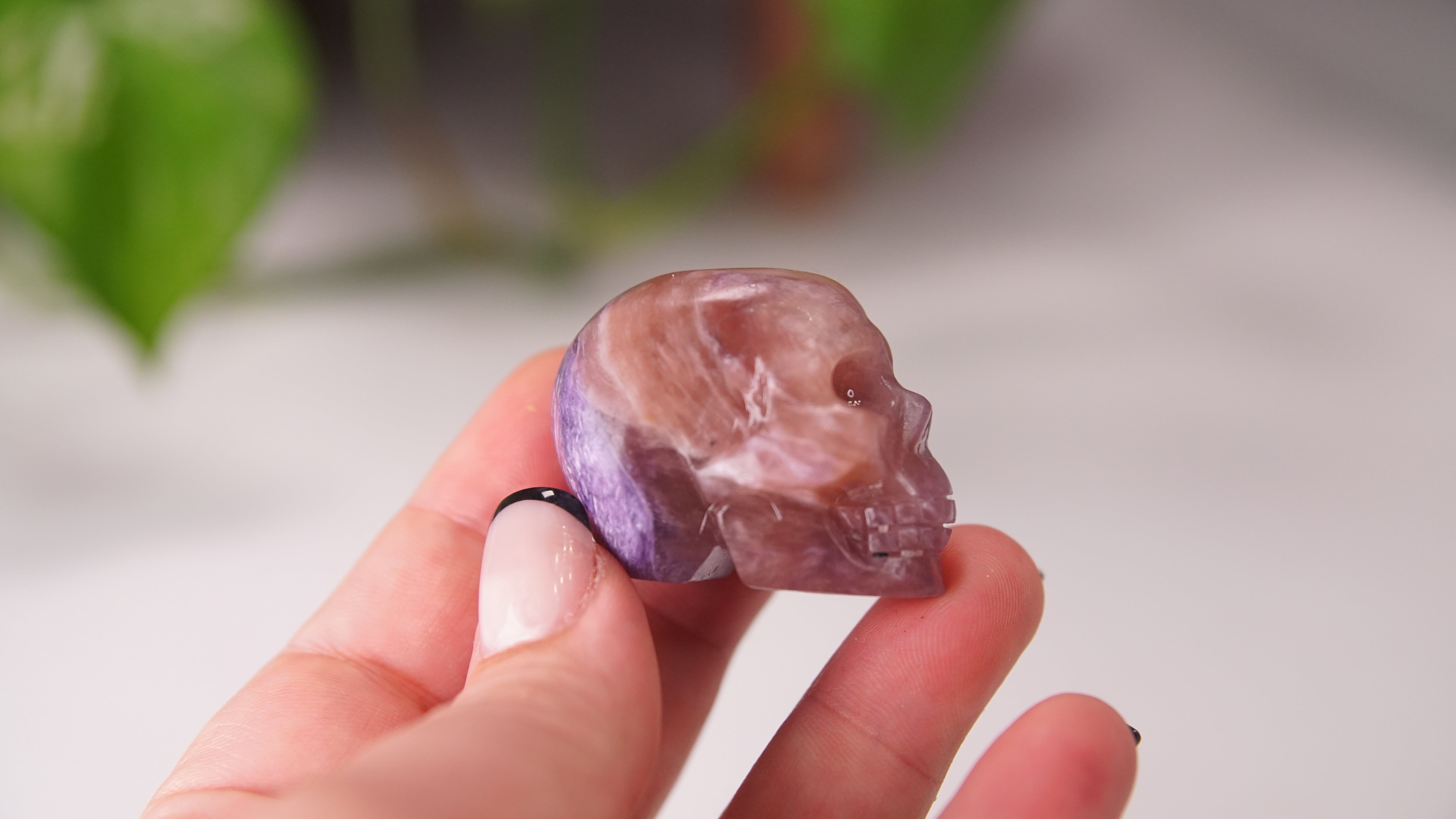 High Quality Charoite Crystal Carving (X)
