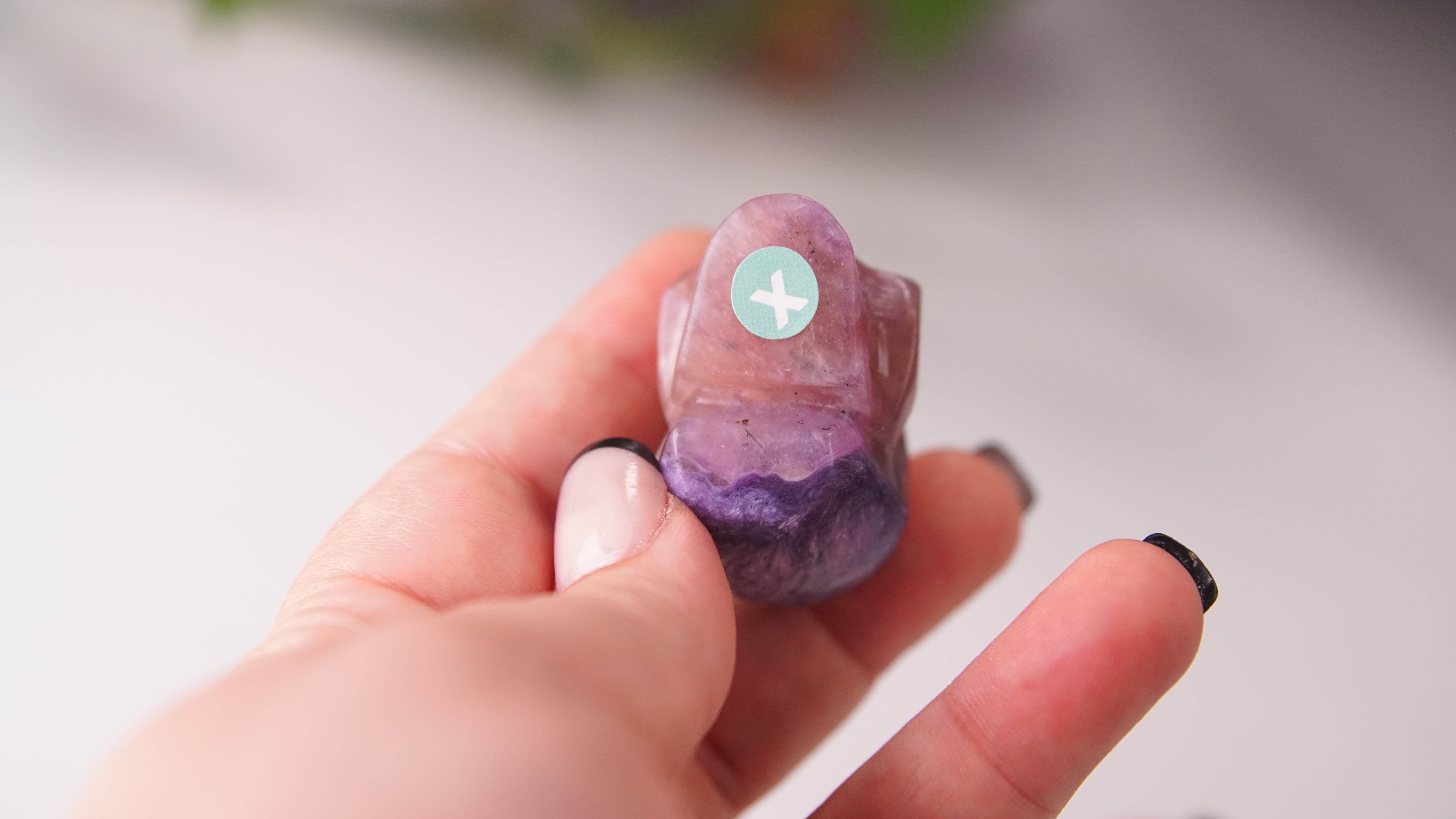 High Quality Charoite Crystal Carving (X)