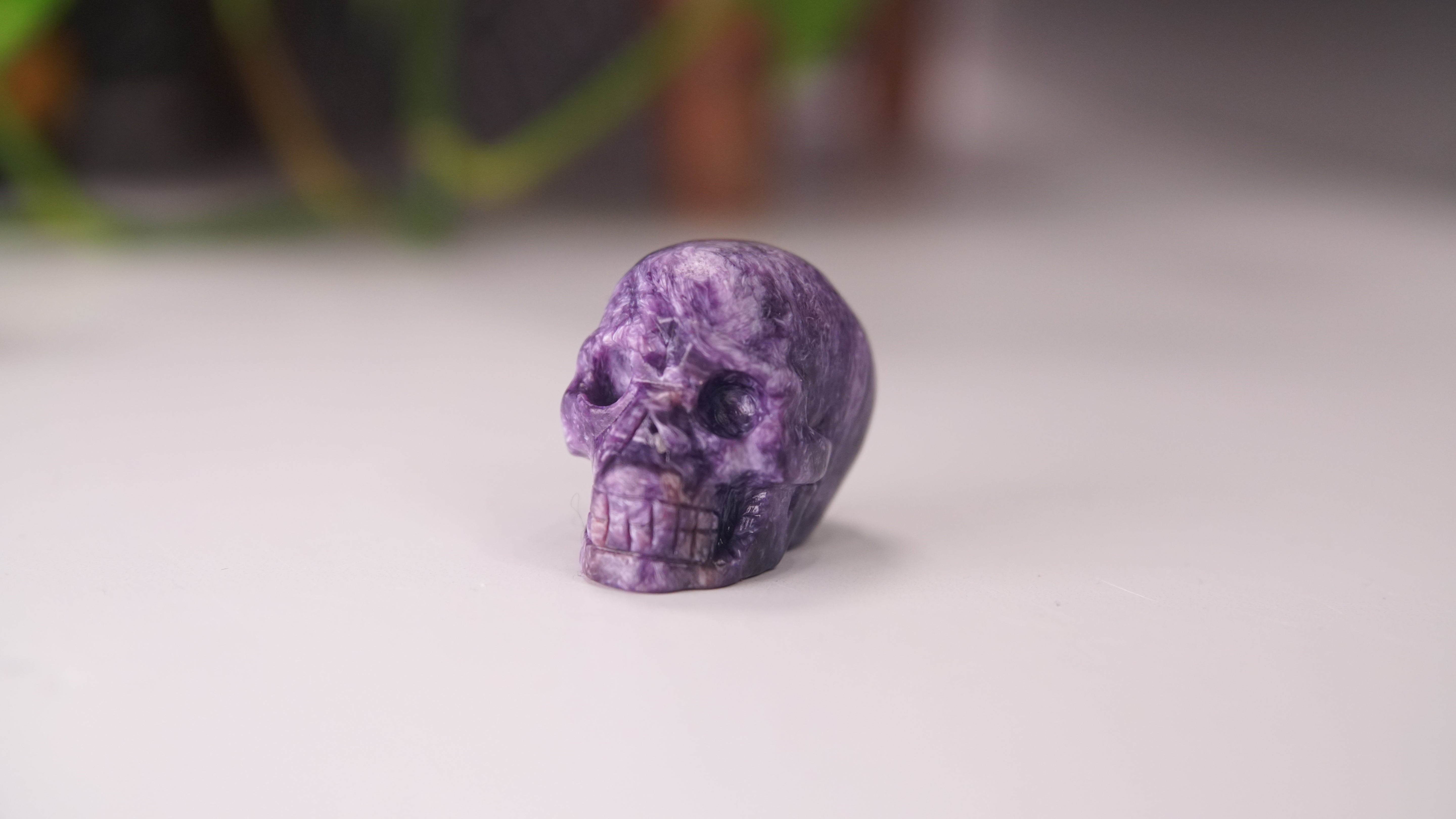 High Quality Charoite Crystal Carving (W)