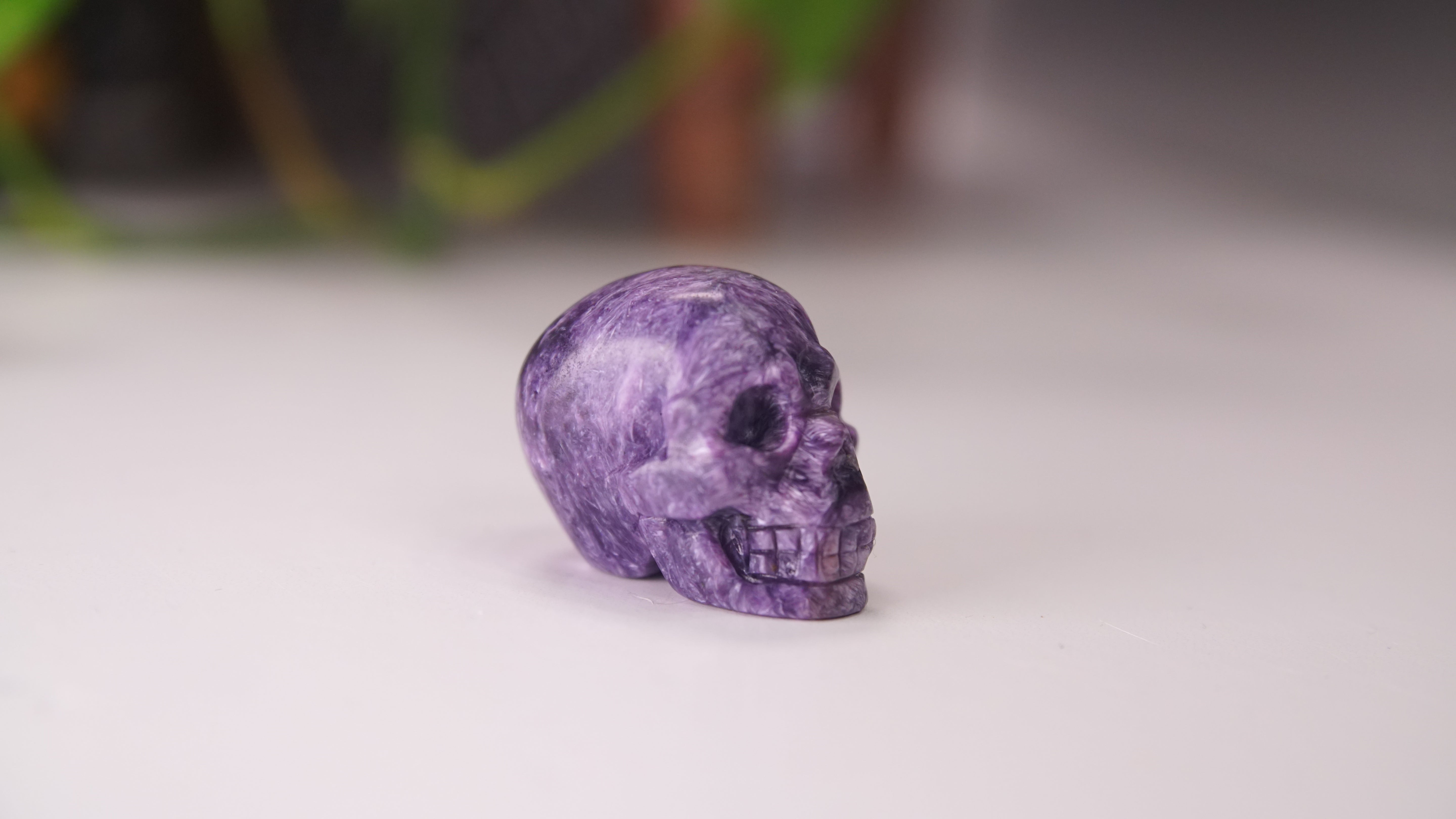 High Quality Charoite Crystal Carving (W)