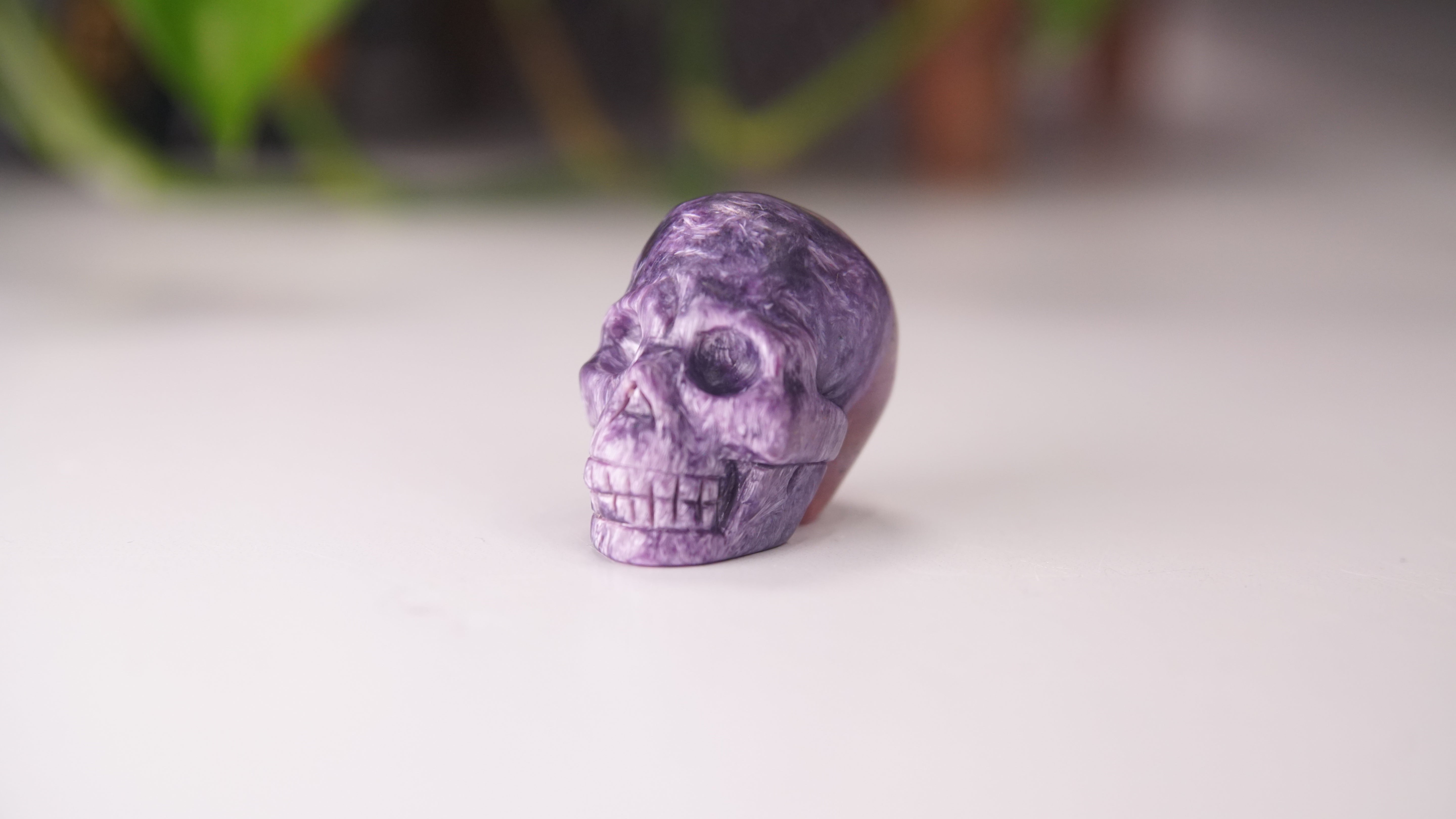 High Quality Charoite Crystal Carving (V)