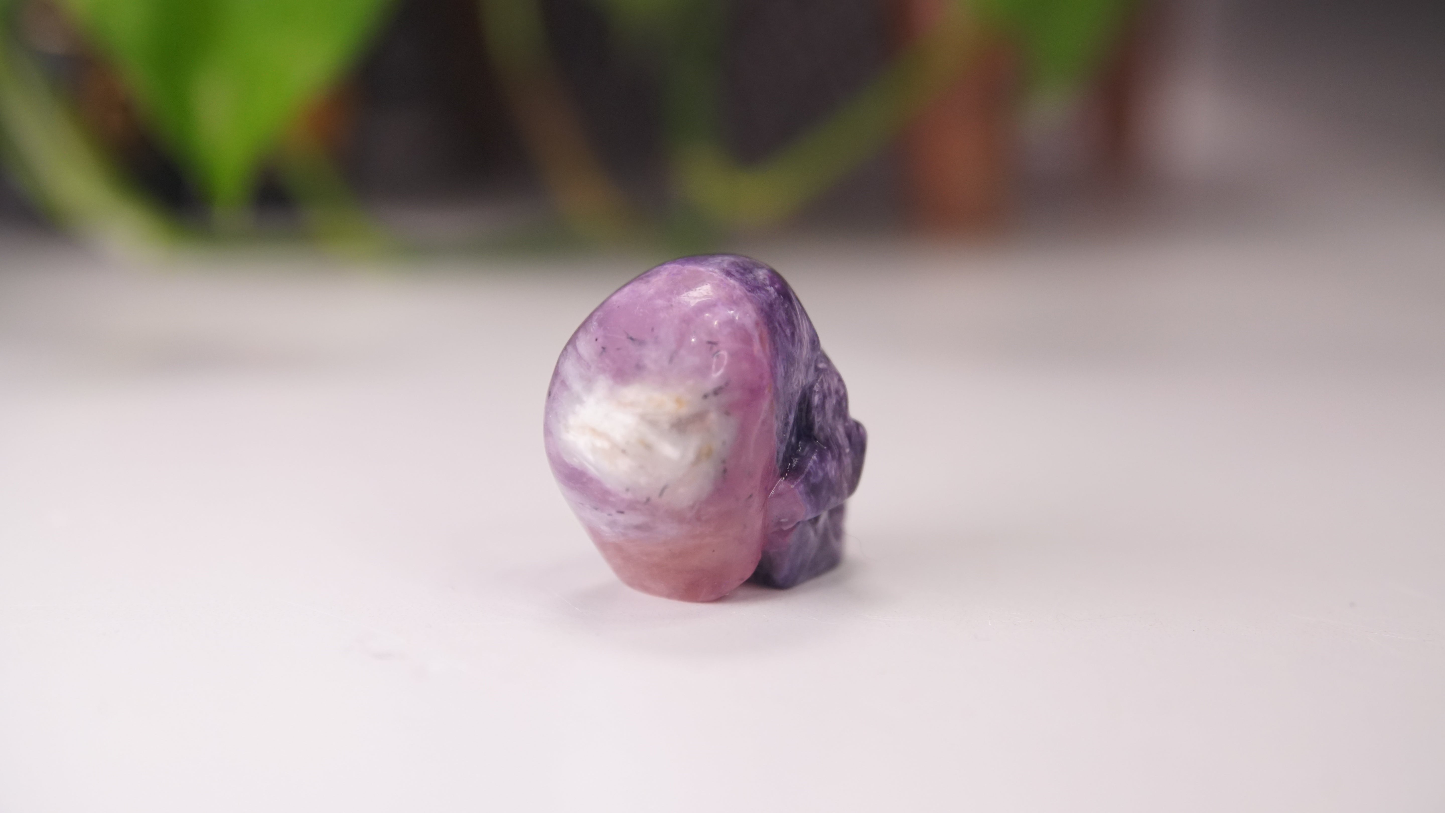 High Quality Charoite Crystal Carving (V)