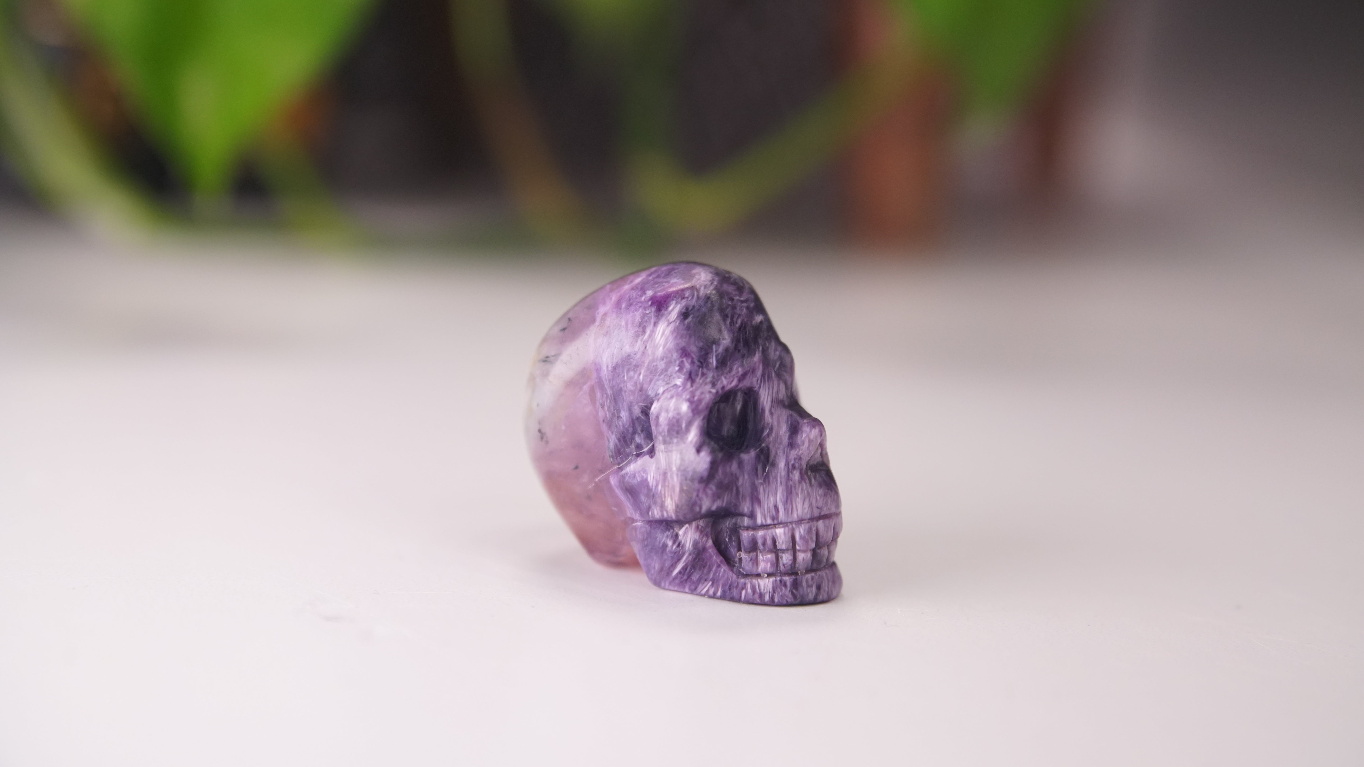 High Quality Charoite Crystal Carving (V)