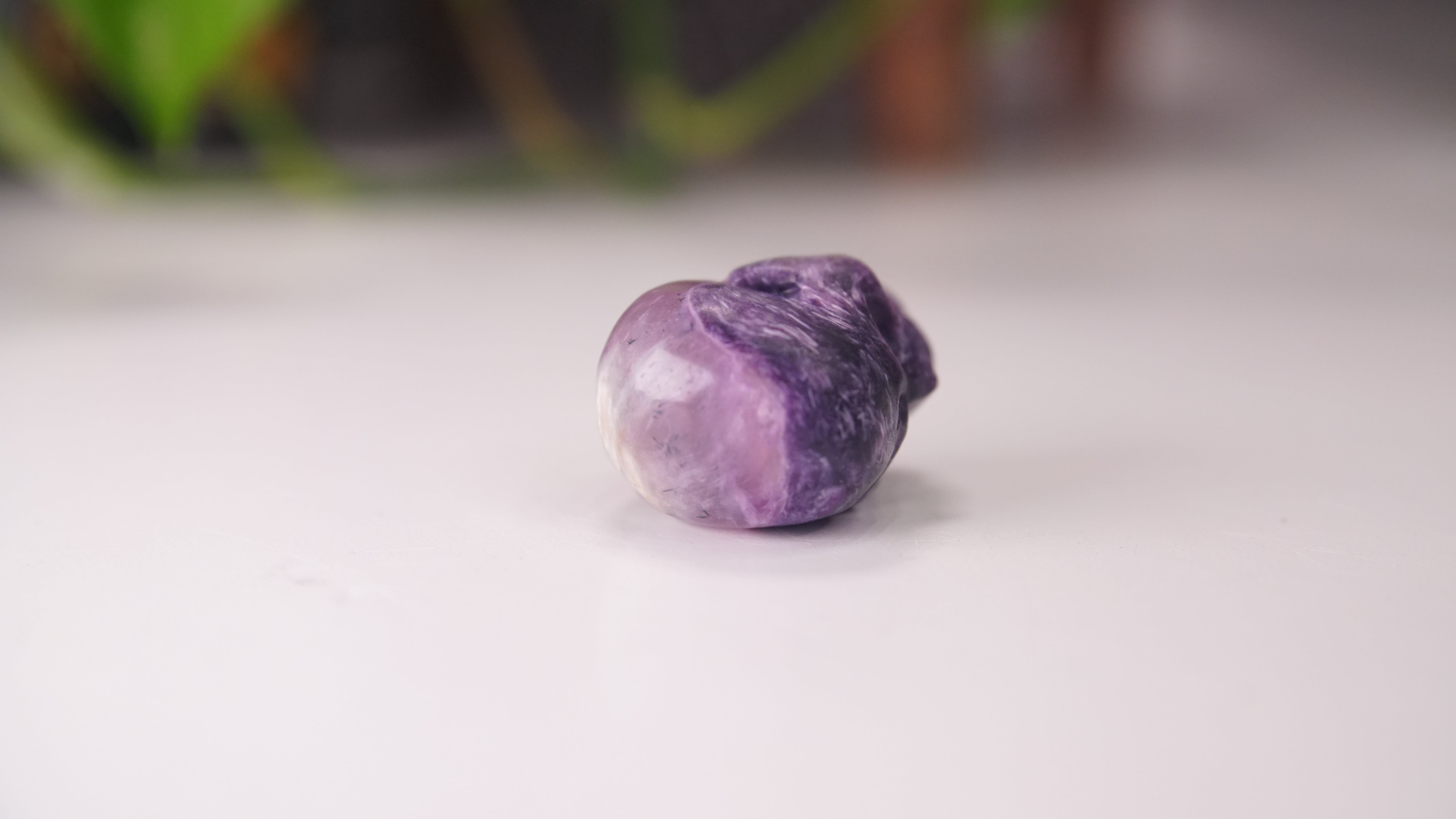 High Quality Charoite Crystal Carving (V)