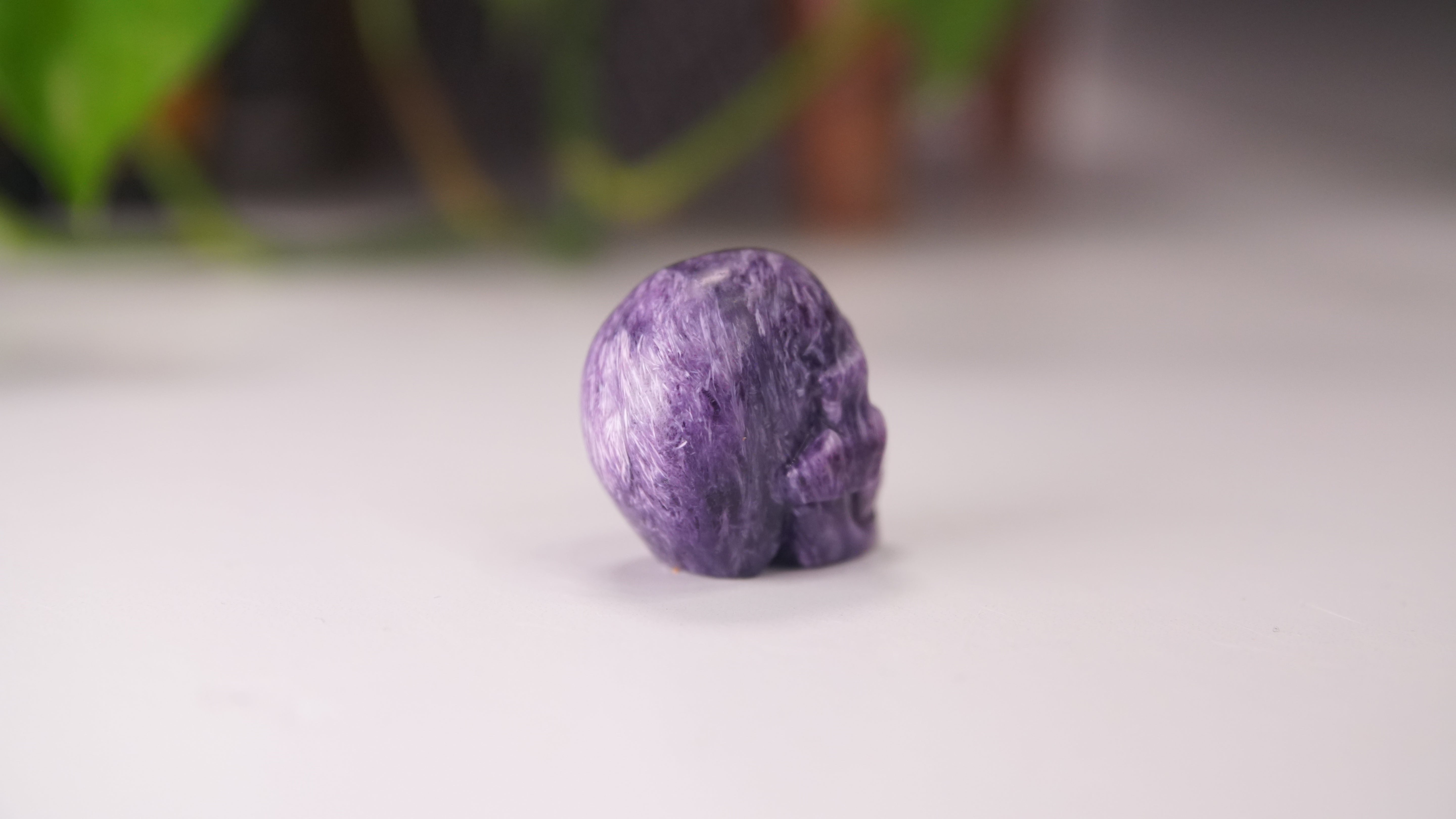 High Quality Charoite Crystal Carving (T)