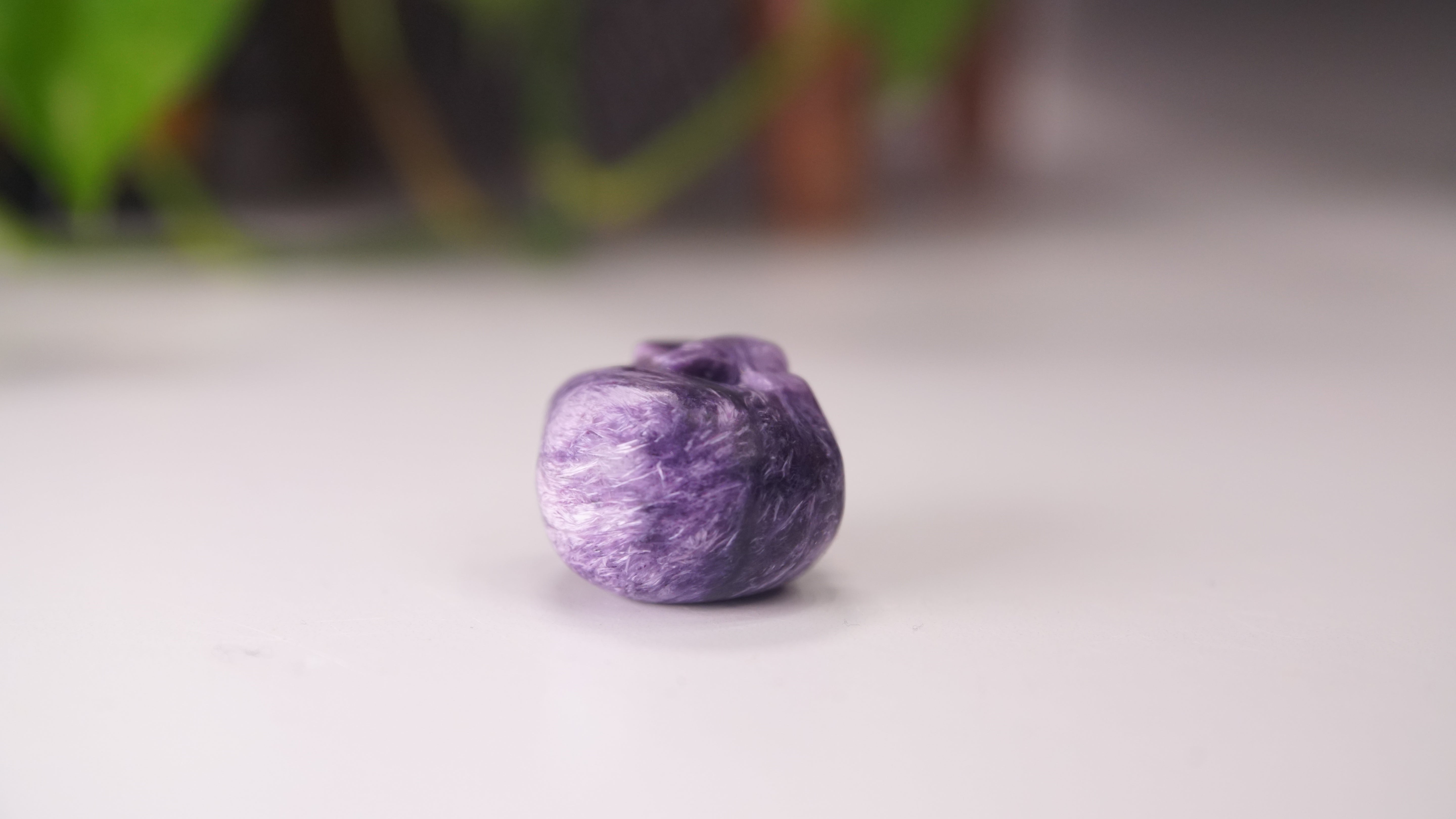 High Quality Charoite Crystal Carving (T)