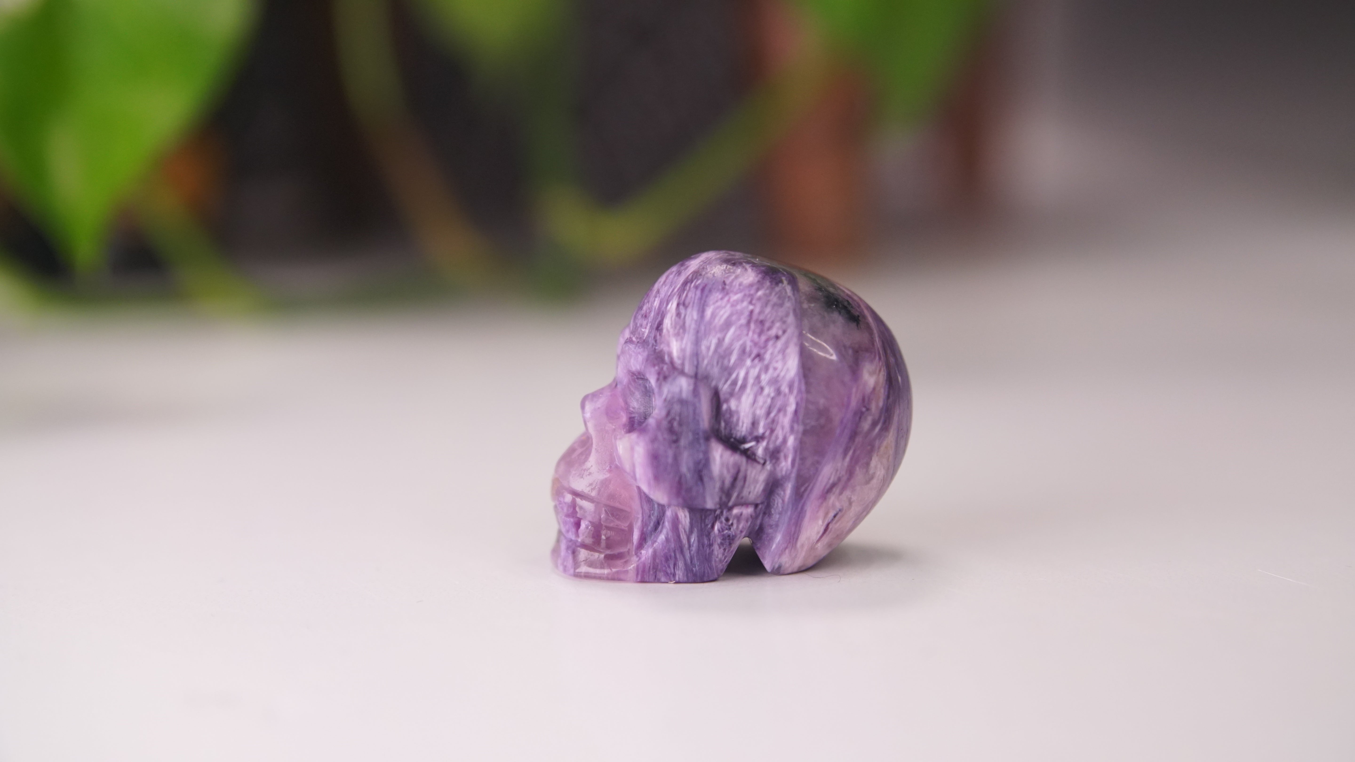 High Quality Charoite Crystal Carving (S)