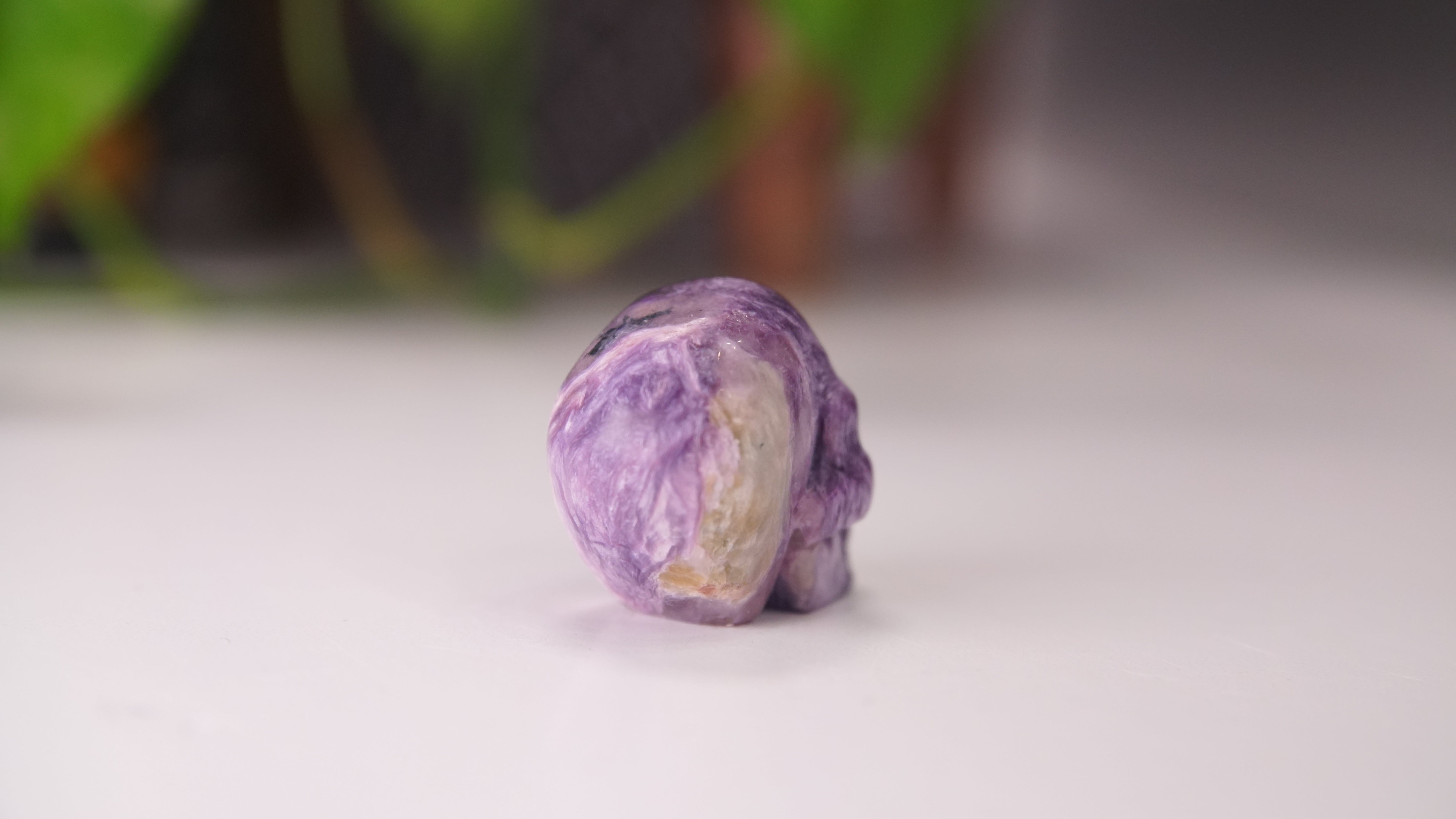 High Quality Charoite Crystal Carving (S)