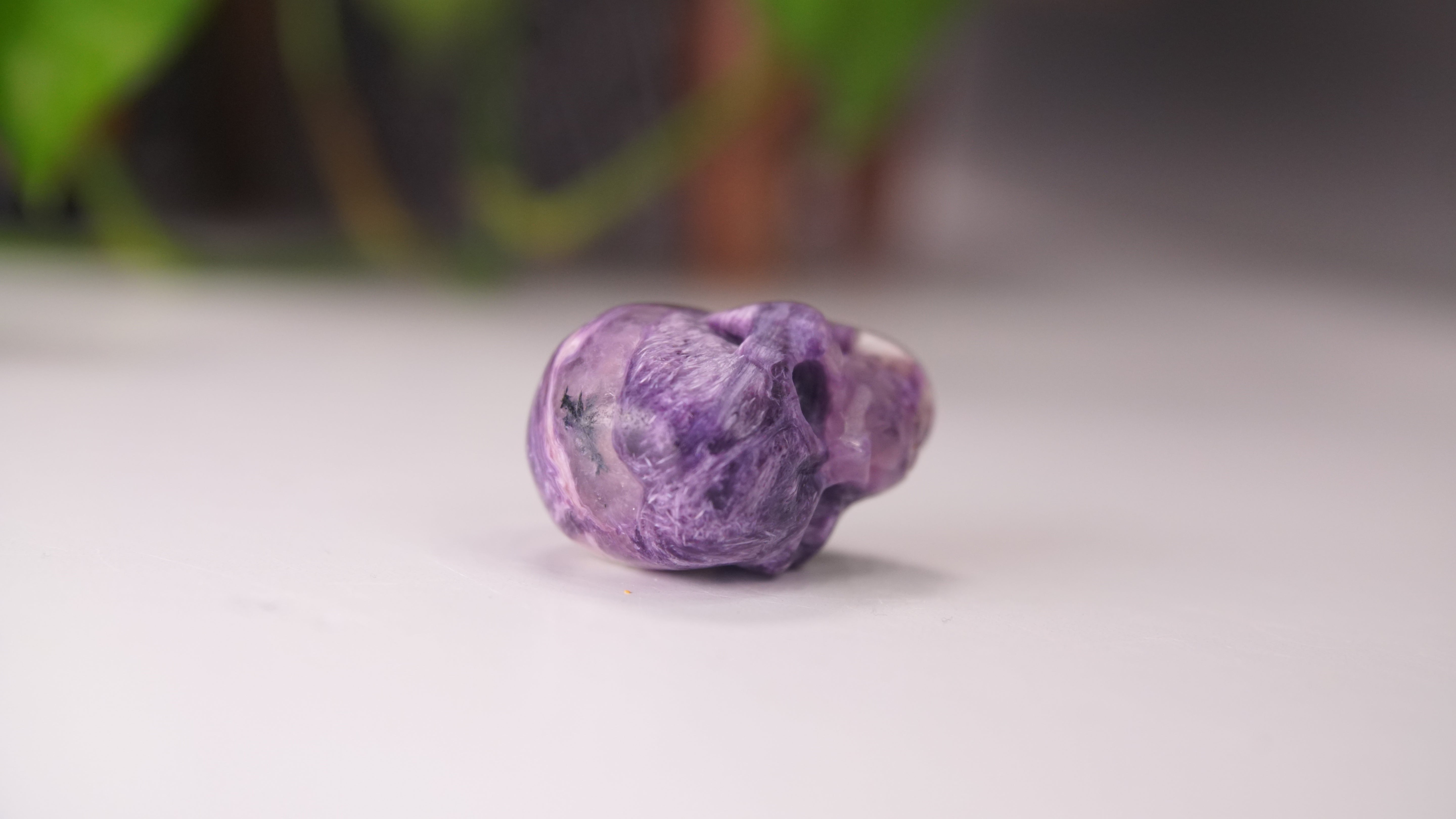 High Quality Charoite Crystal Carving (S)