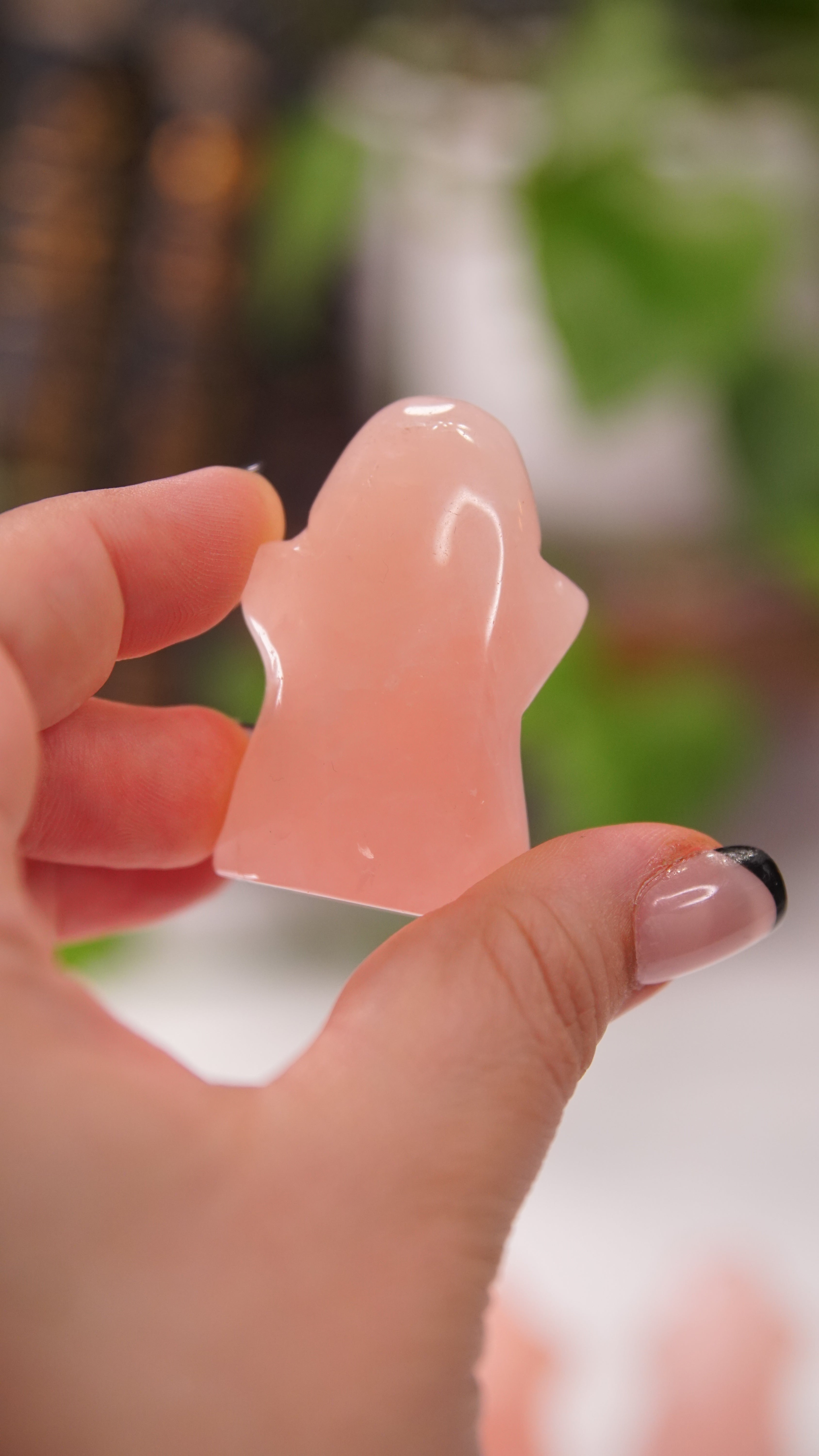 Rose Quartz Ghost Carving | High Quality Crystal | Pick Your Favorite