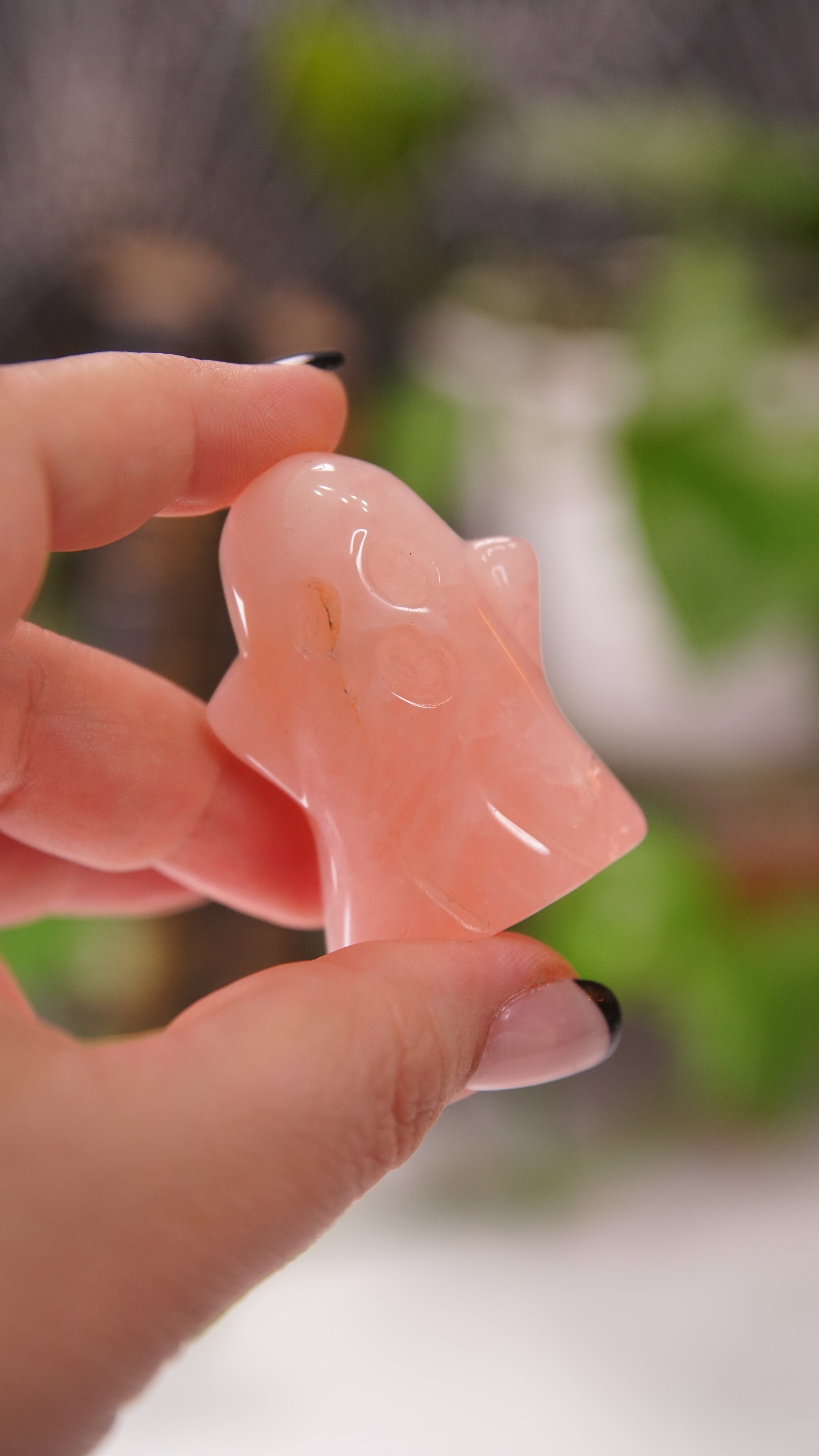Rose Quartz Ghost Carving | High Quality Crystal | Pick Your Favorite