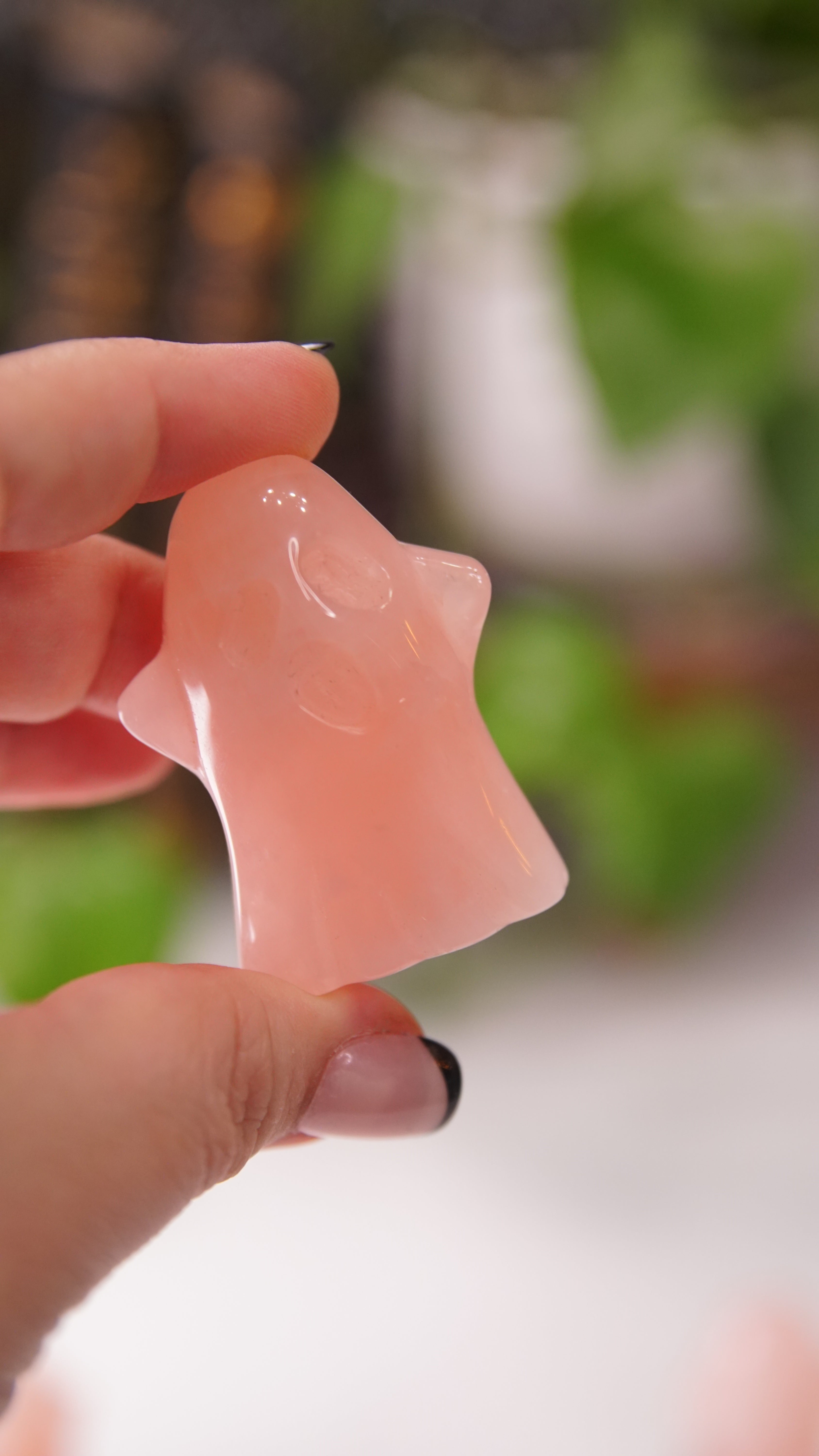 Rose Quartz Ghost Carving | High Quality Crystal | Pick Your Favorite