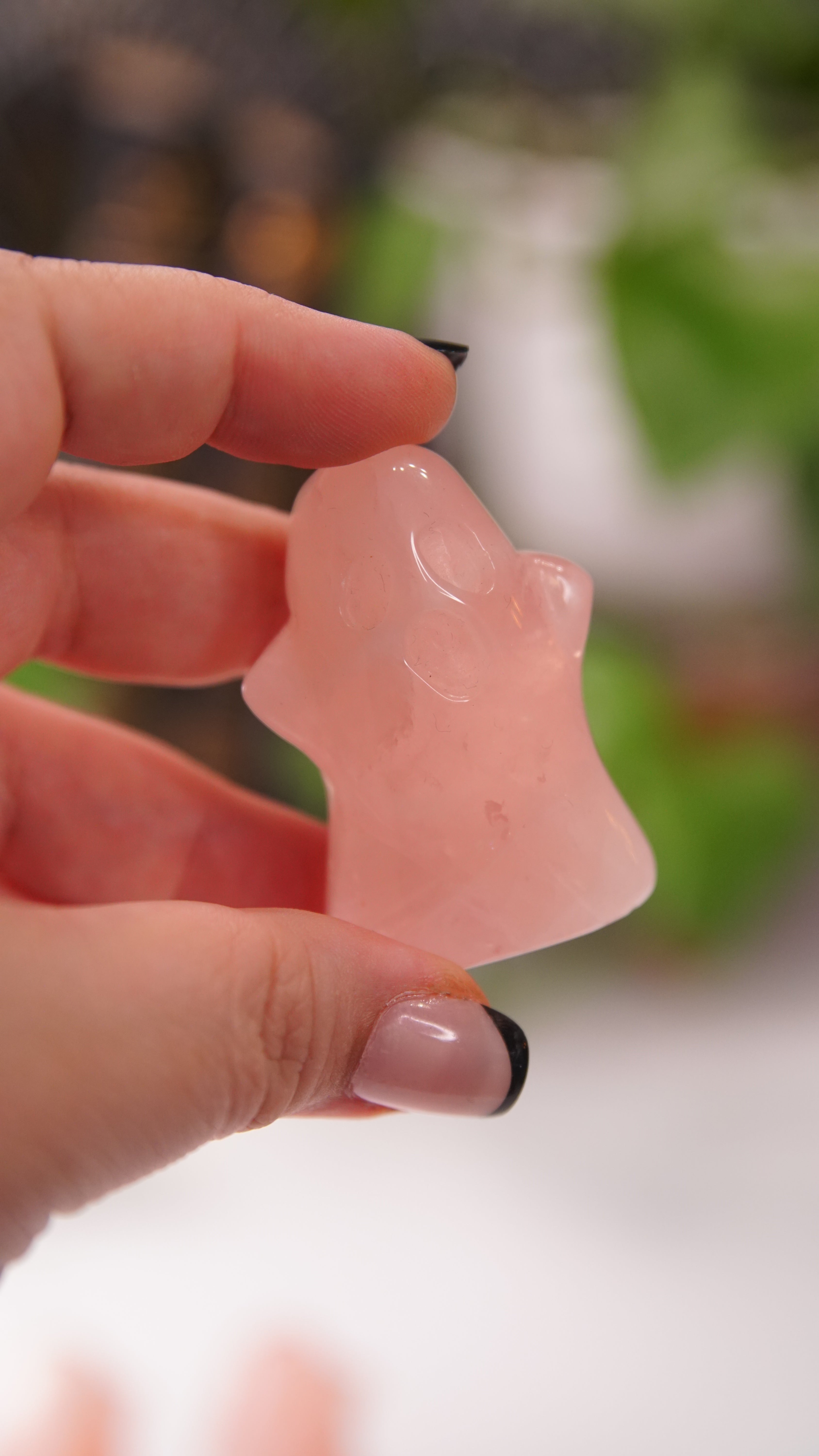 Rose Quartz Ghost Carving | High Quality Crystal | Pick Your Favorite