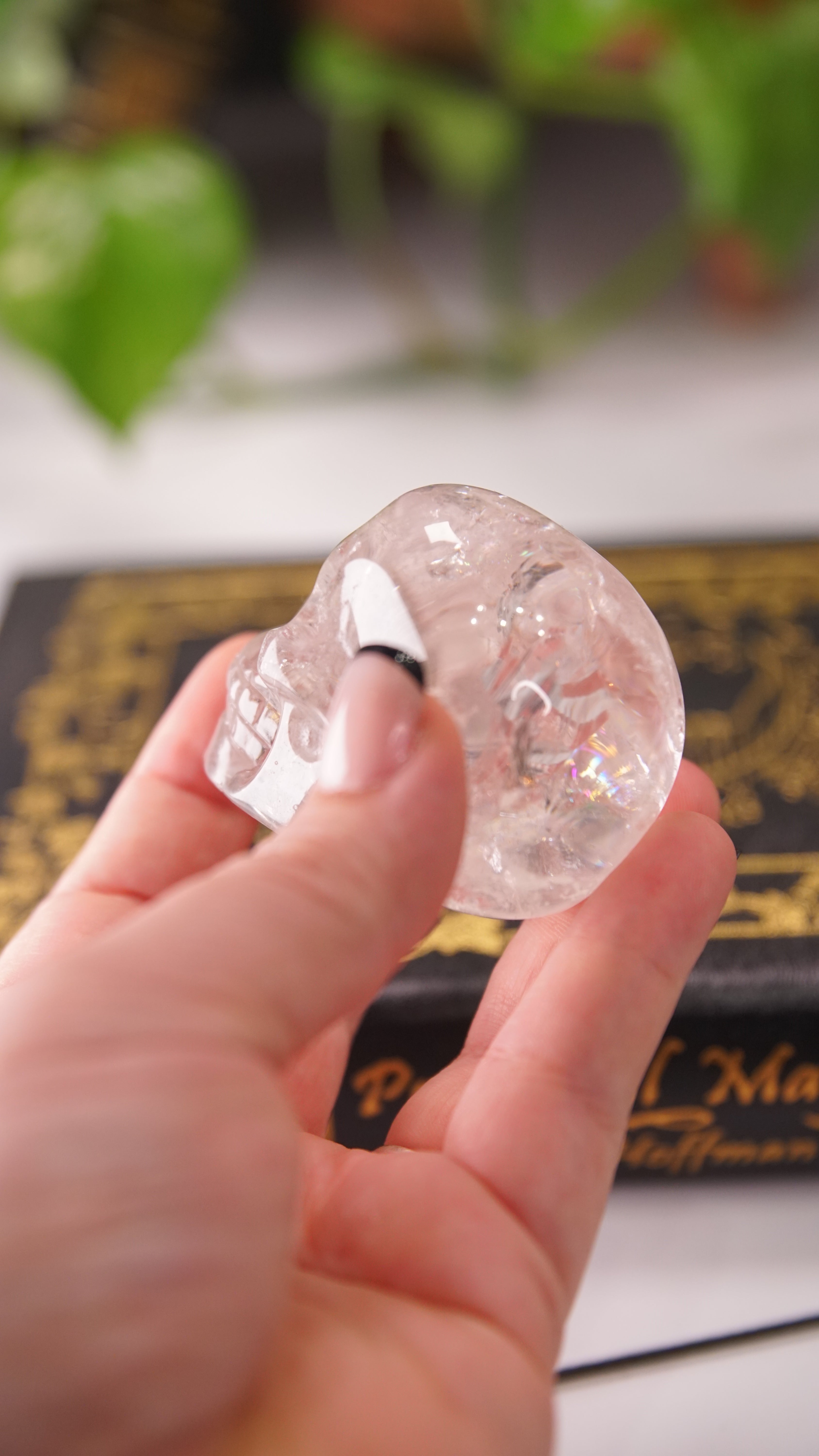High Quality Clear Quartz With Inclusions Crystal Carving