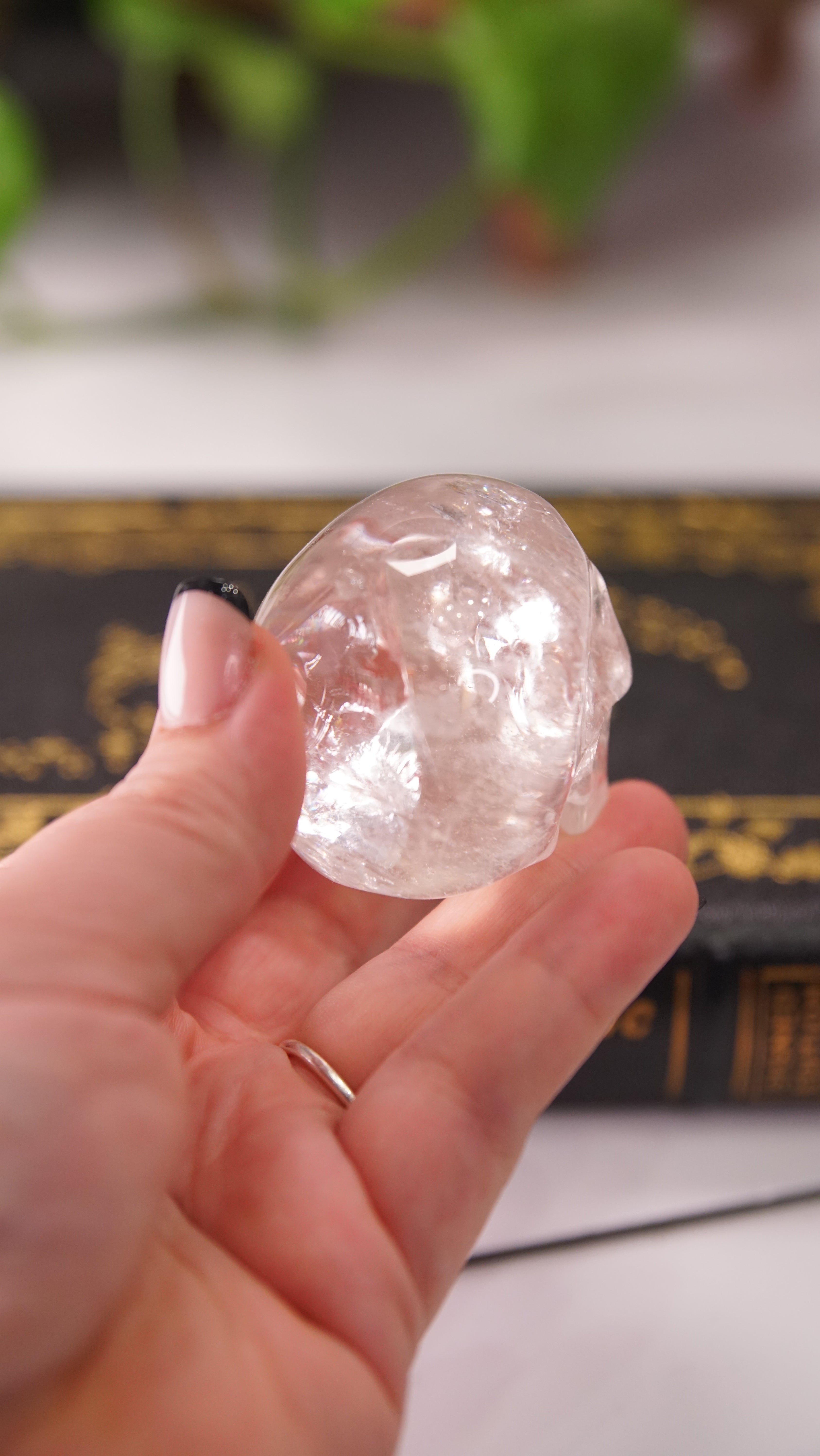 High Quality Clear Quartz With Inclusions Crystal Carving