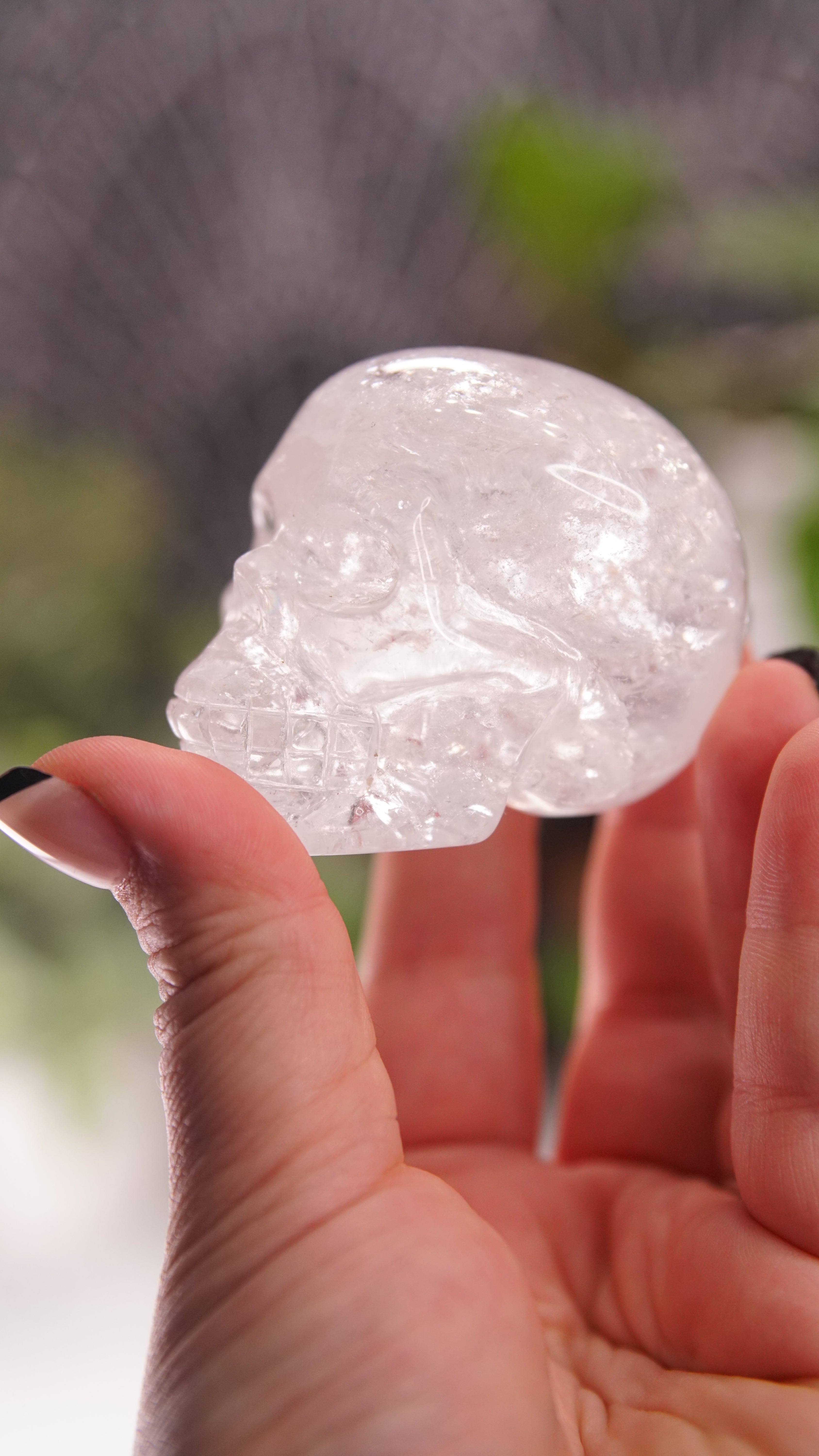 High Quality Clear Quartz With Inclusions Crystal Carving