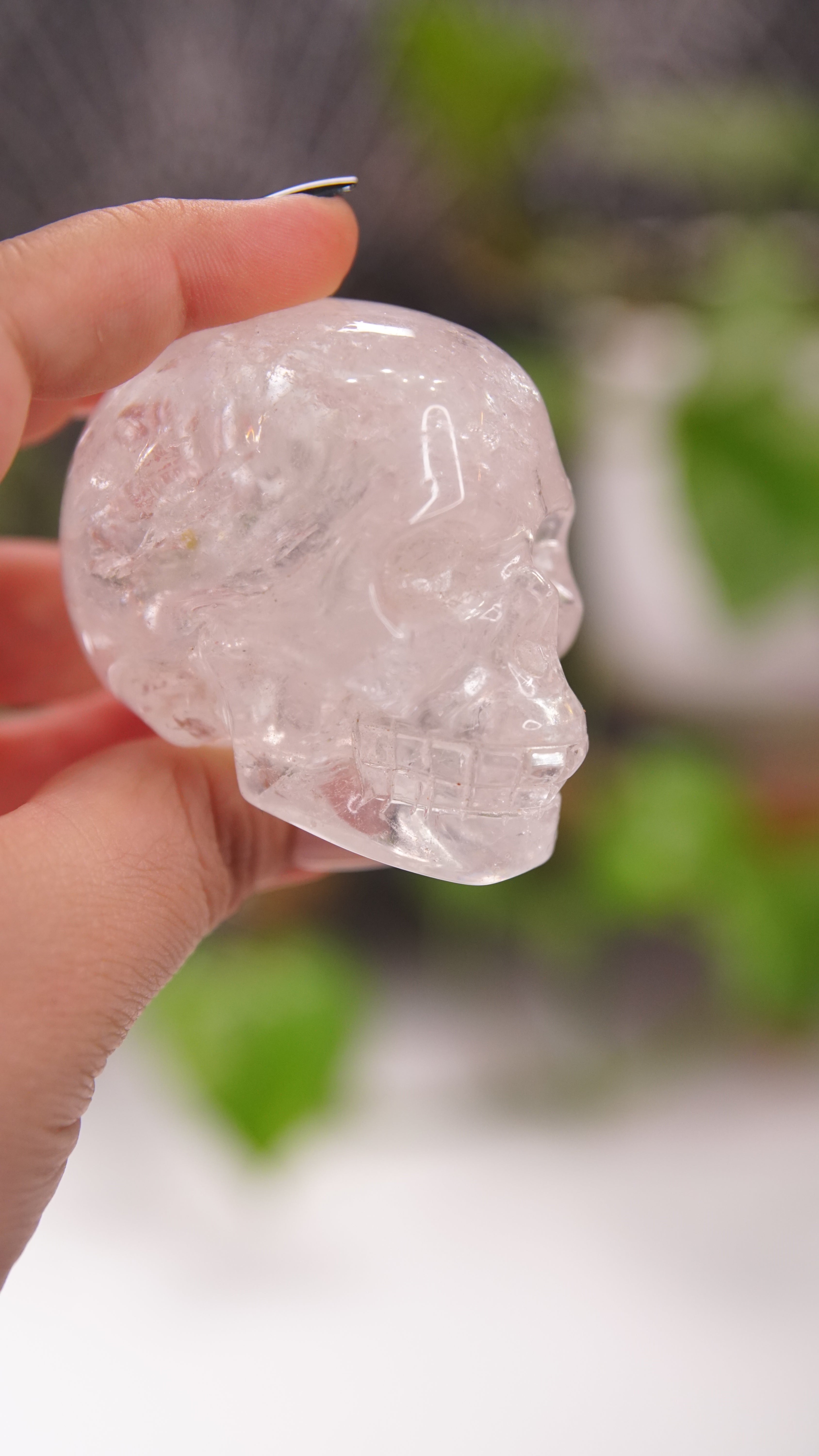 High Quality Clear Quartz With Inclusions Crystal Carving