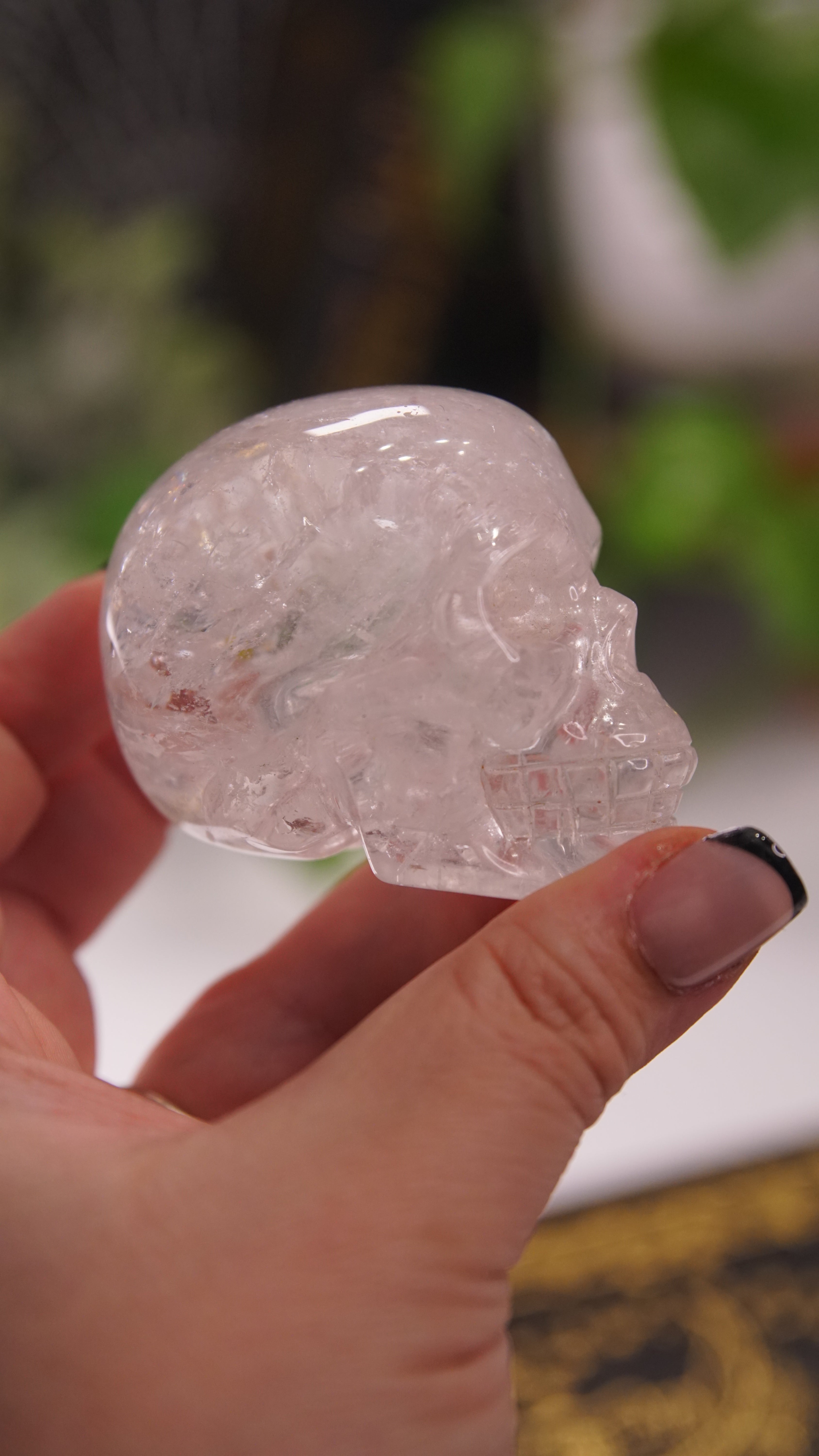 High Quality Clear Quartz With Inclusions Crystal Carving