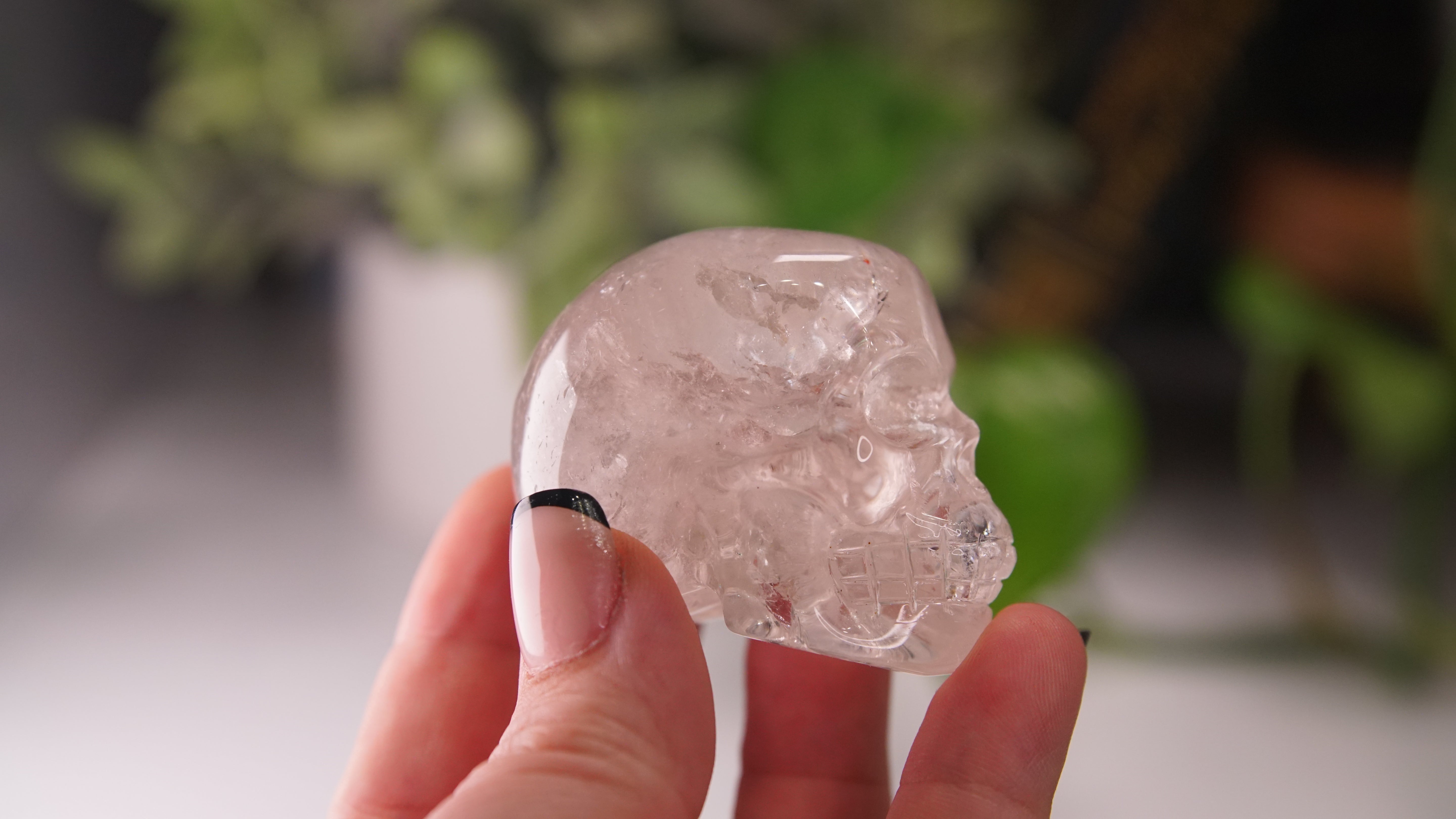High Quality Clear Quartz With Inclusions Crystal Carving