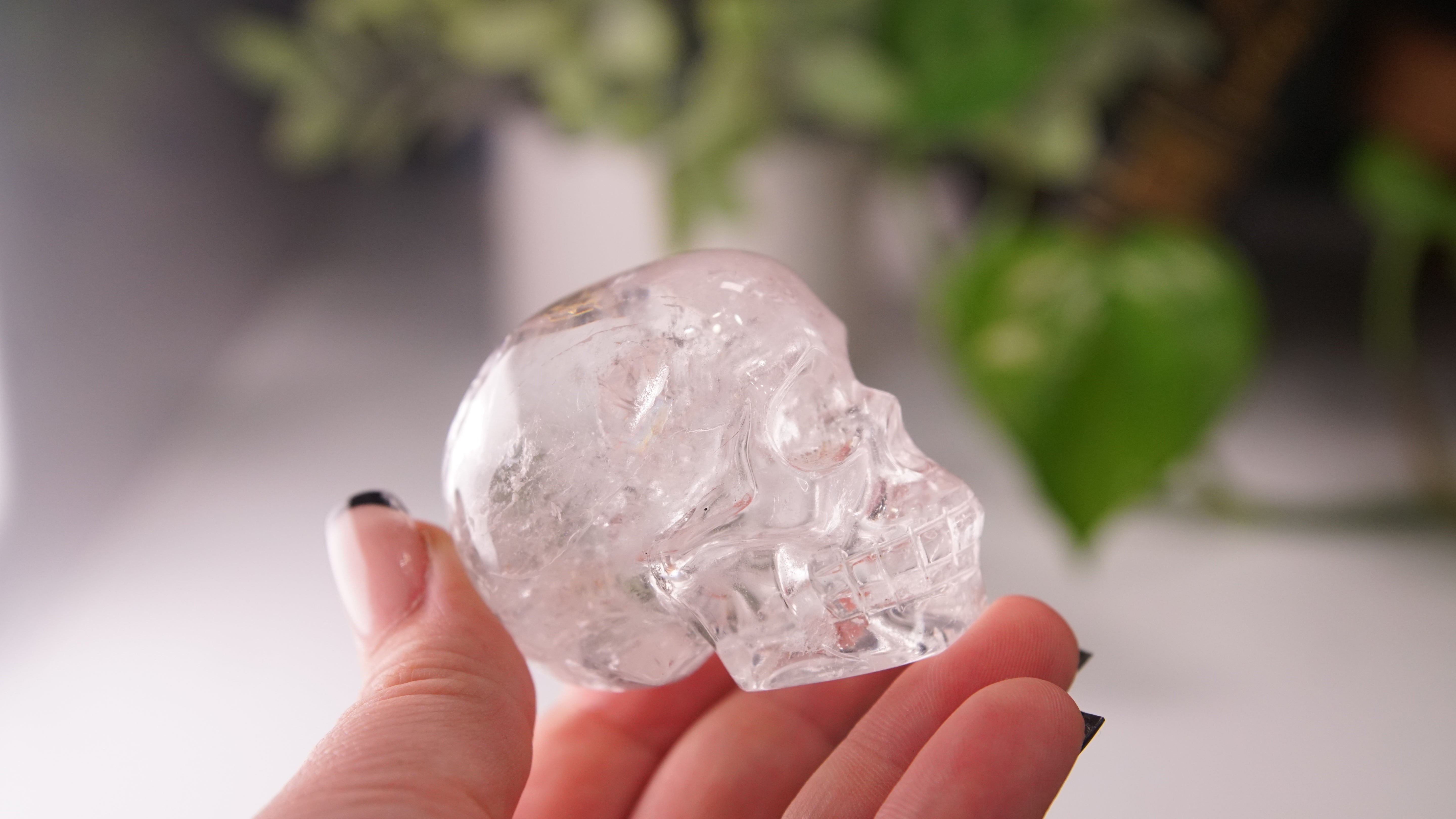 High Quality Clear Quartz With Inclusions Crystal Carving