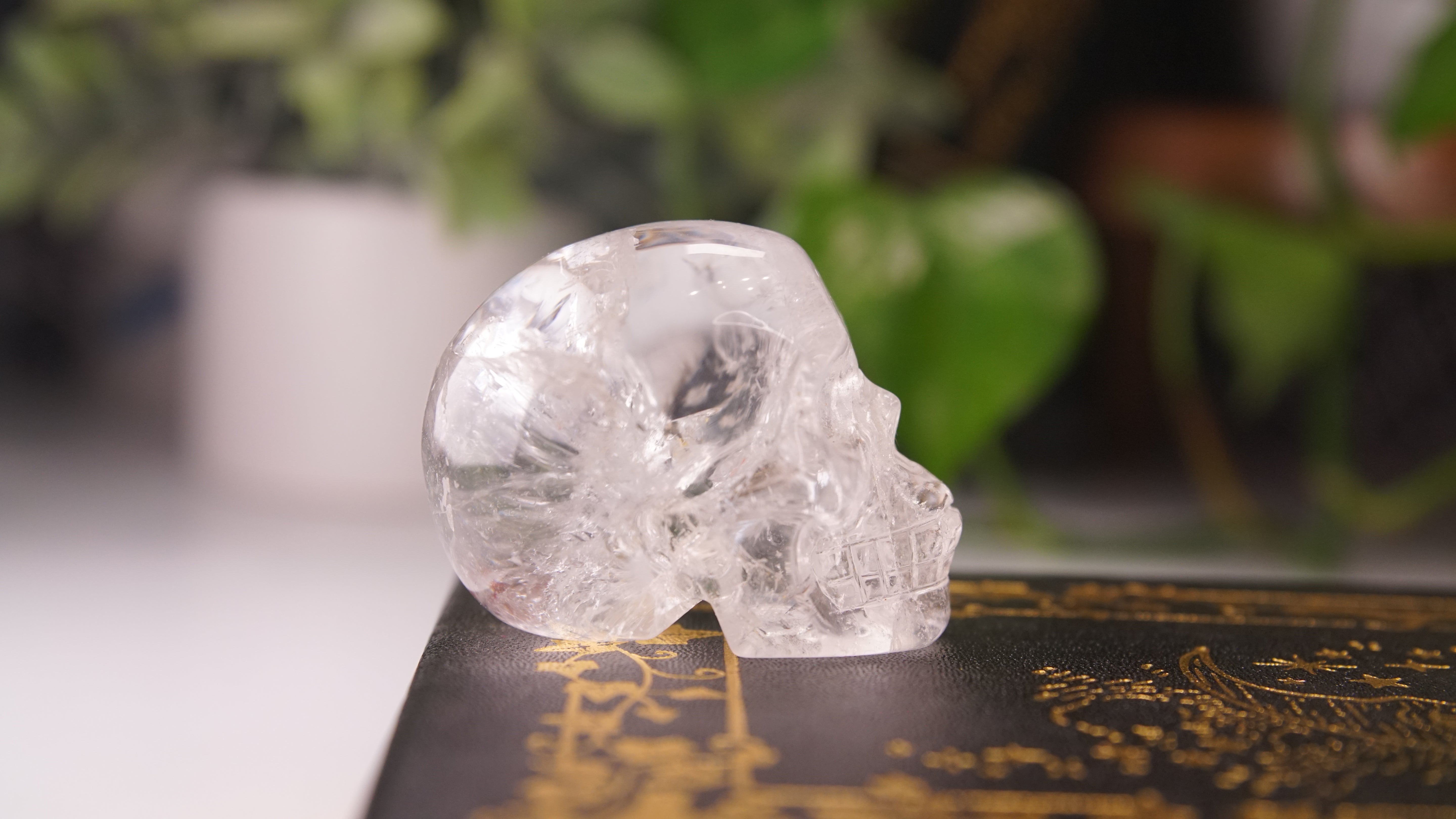 High Quality Clear Quartz With Inclusions Crystal Carving