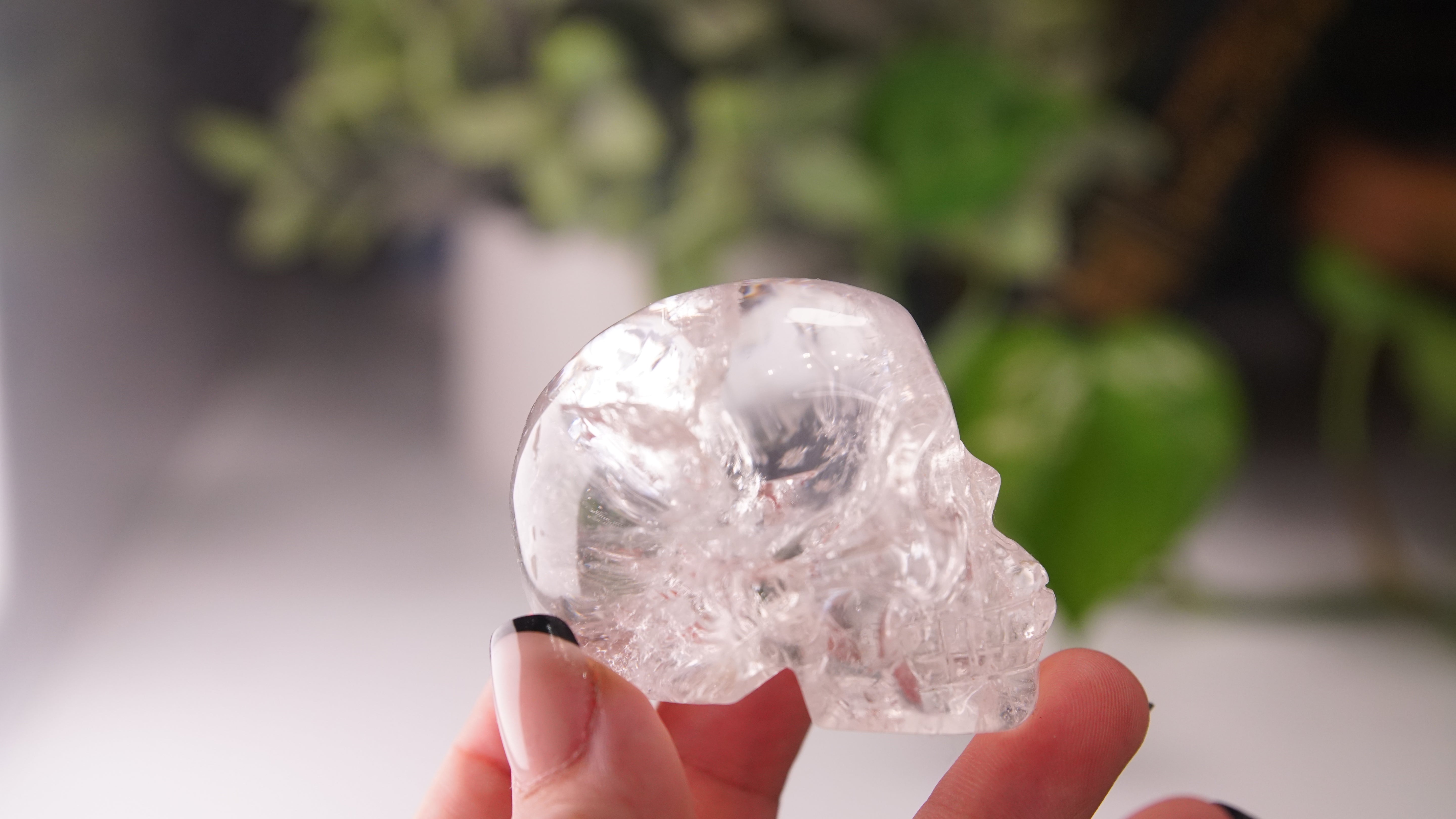 High Quality Clear Quartz With Inclusions Crystal Carving