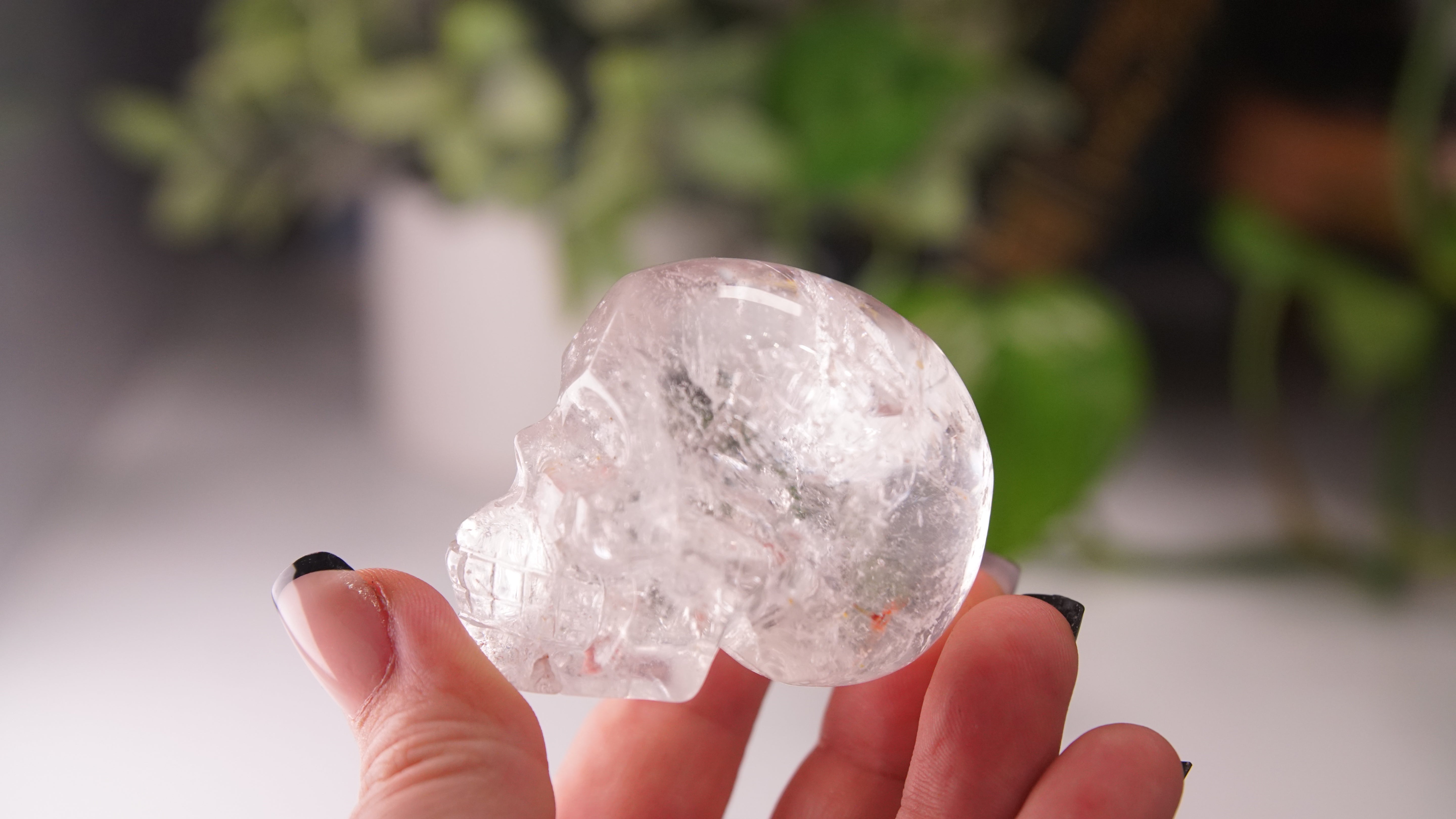 High Quality Clear Quartz With Inclusions Crystal Carving