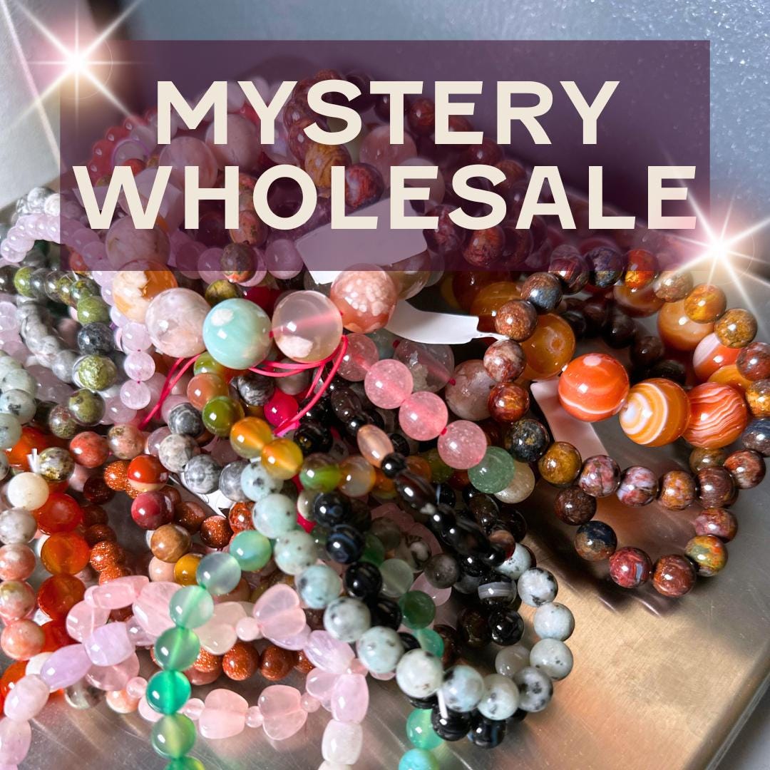 1 Kilo Bracelets Wholesale Mystery Crystals - Free Shipping - Randomly Selected - Start Your Crystal Business