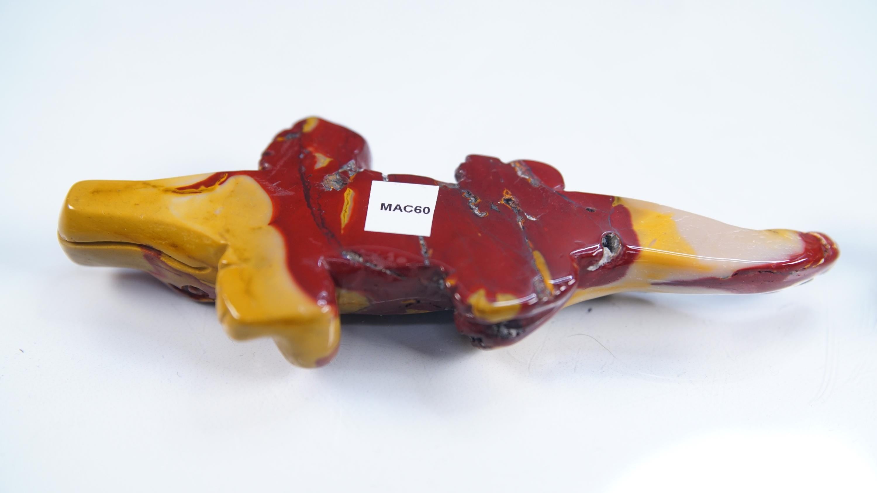 Gorgeous Colorful Mookaite Alligators Carvings Jasper