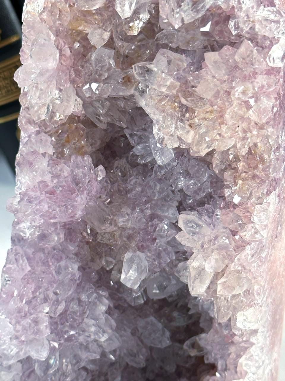 XL Druzy Pink Amethyst Jasper Agate Crystal Tower, Healing Tower, Crystal Tower, Chakra Healing, Reiki Healing Altar Calm Trust Grace