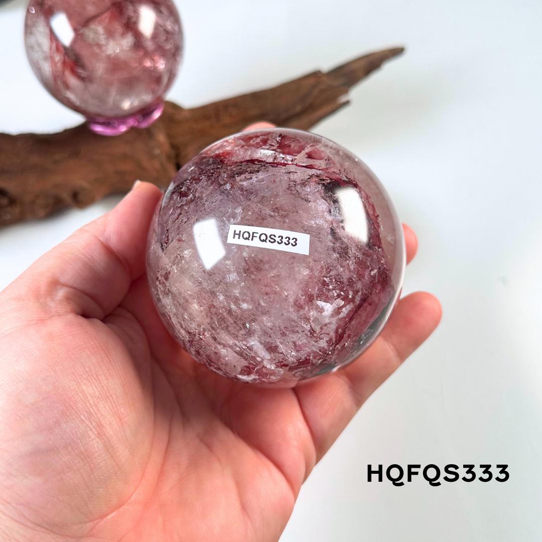 Fire Quartz Sphere | High Quality Crystal | Hematoid Quartz | US Seller
