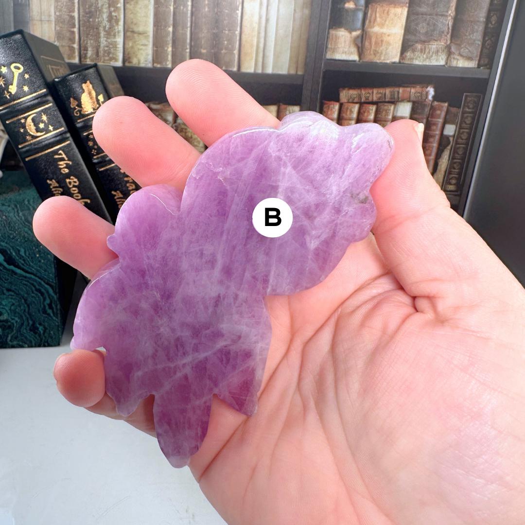 Kunzite Goldfish Carving Koi Fish | US Seller | Healing Crystal Energy Reiki Altar