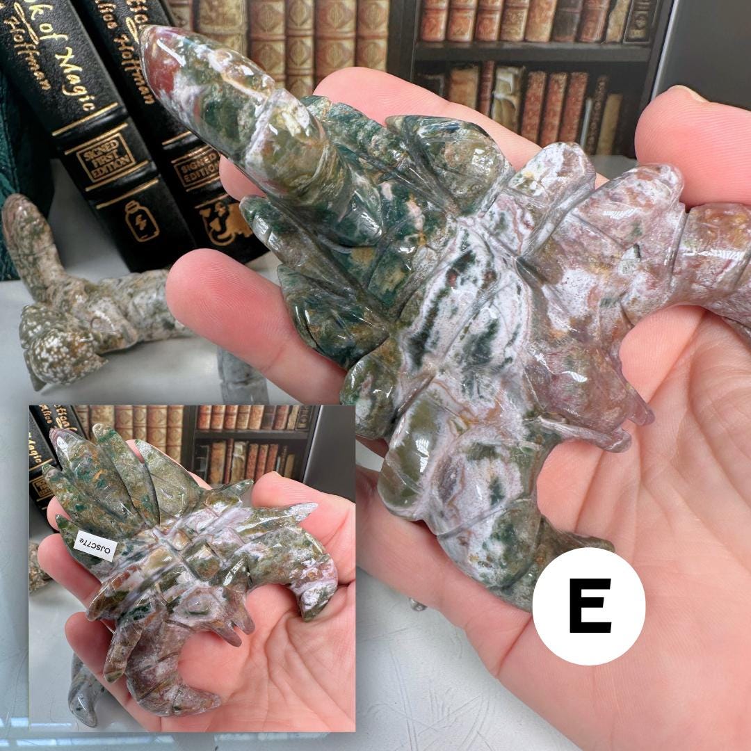 Multi Color Ocean Jasper Scorpion Carving | US Seller | Spiritual Meditation Energy Reiki Crystal Quartz Healing Love