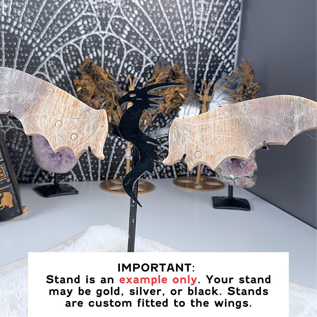 Flashy Blue Moonstone Dragon Wings Sunstone | US Seller | Chakra Healing, Reiki Healing Altar Balance Intuition