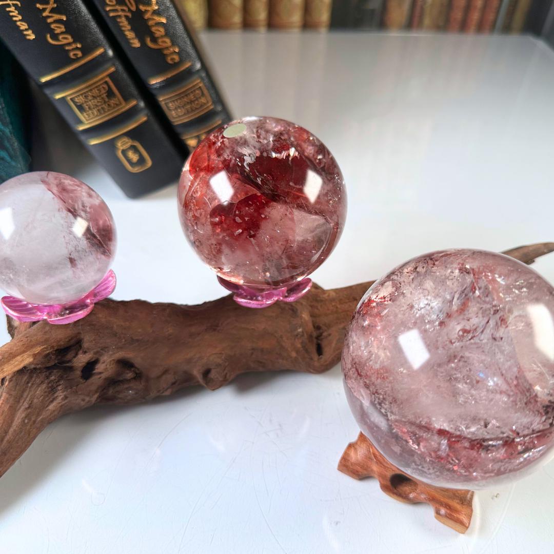 Fire Quartz Sphere | High Quality Crystal | Hematoid Quartz | US Seller