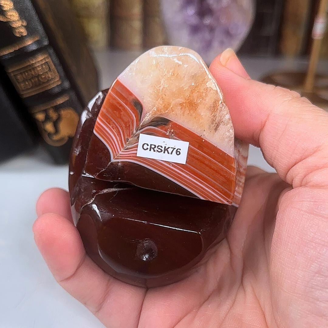 Red Carnelian Crystal Agate Sardonyx Skull Stone Carving Sculpture Healing Altar Reiki Feng Shui Altar