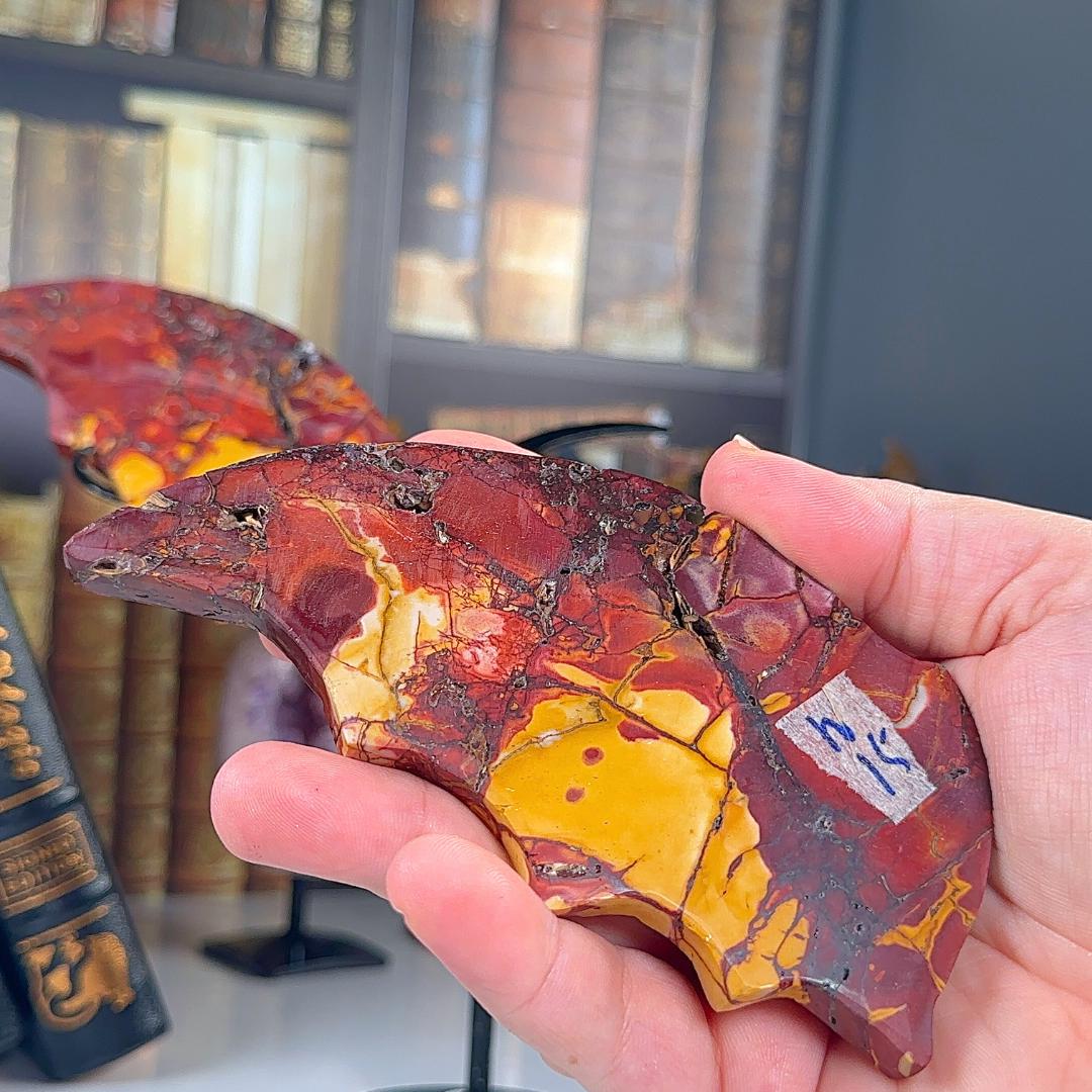 Mookaite Wings Stone Carving Sculpture Healing Altar Reiki Feng Shui Altar