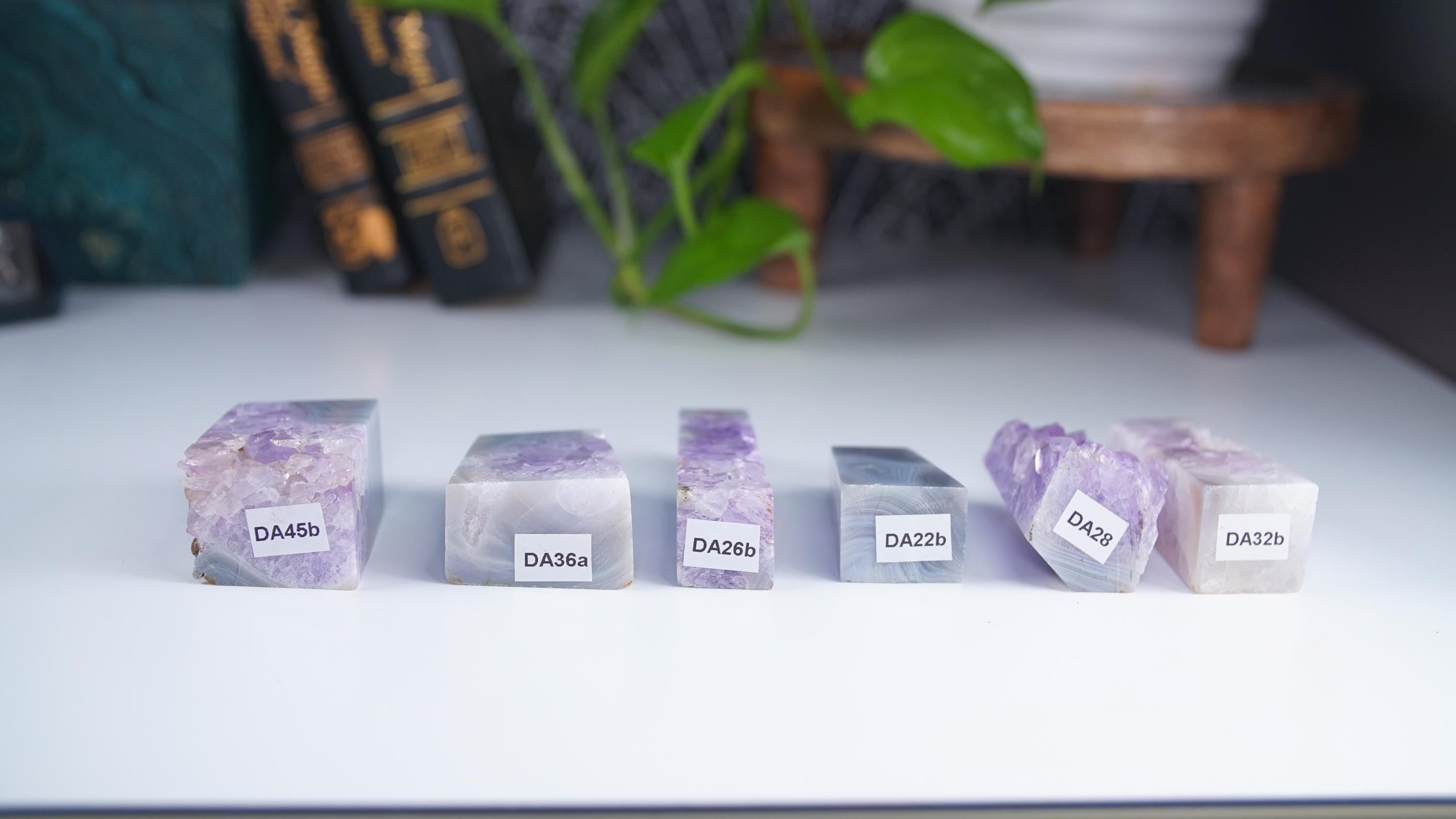 DRUZY Agate Tower Banded Agate Amethyst Stone Stunning Statement Piece Home Decor High Quality Large Crystal Reiki Energy Calm Balance